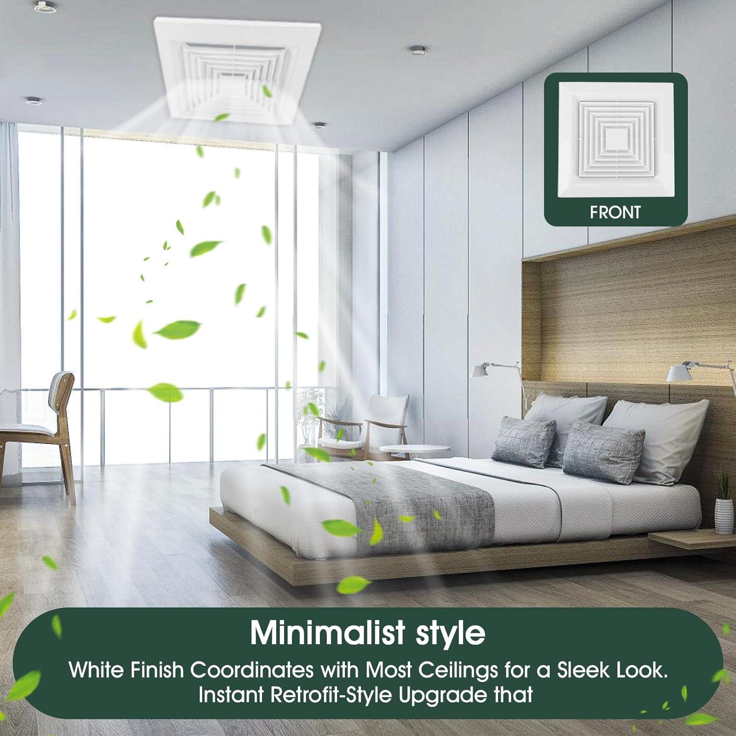 Cubierta de Ventilador de Extractor TIHCXNY 9x9 cm 3 Piezas