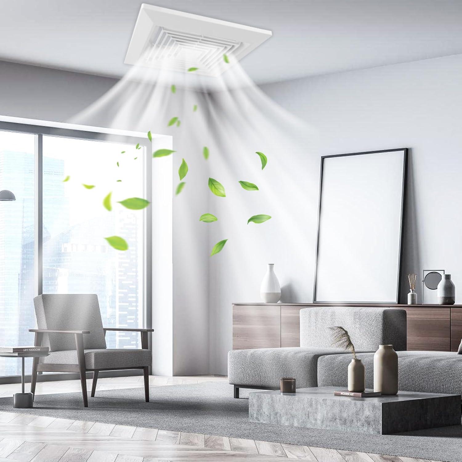 Cubierta de Ventilador de Extractor TIHCXNY 9x9 cm 3 Piezas