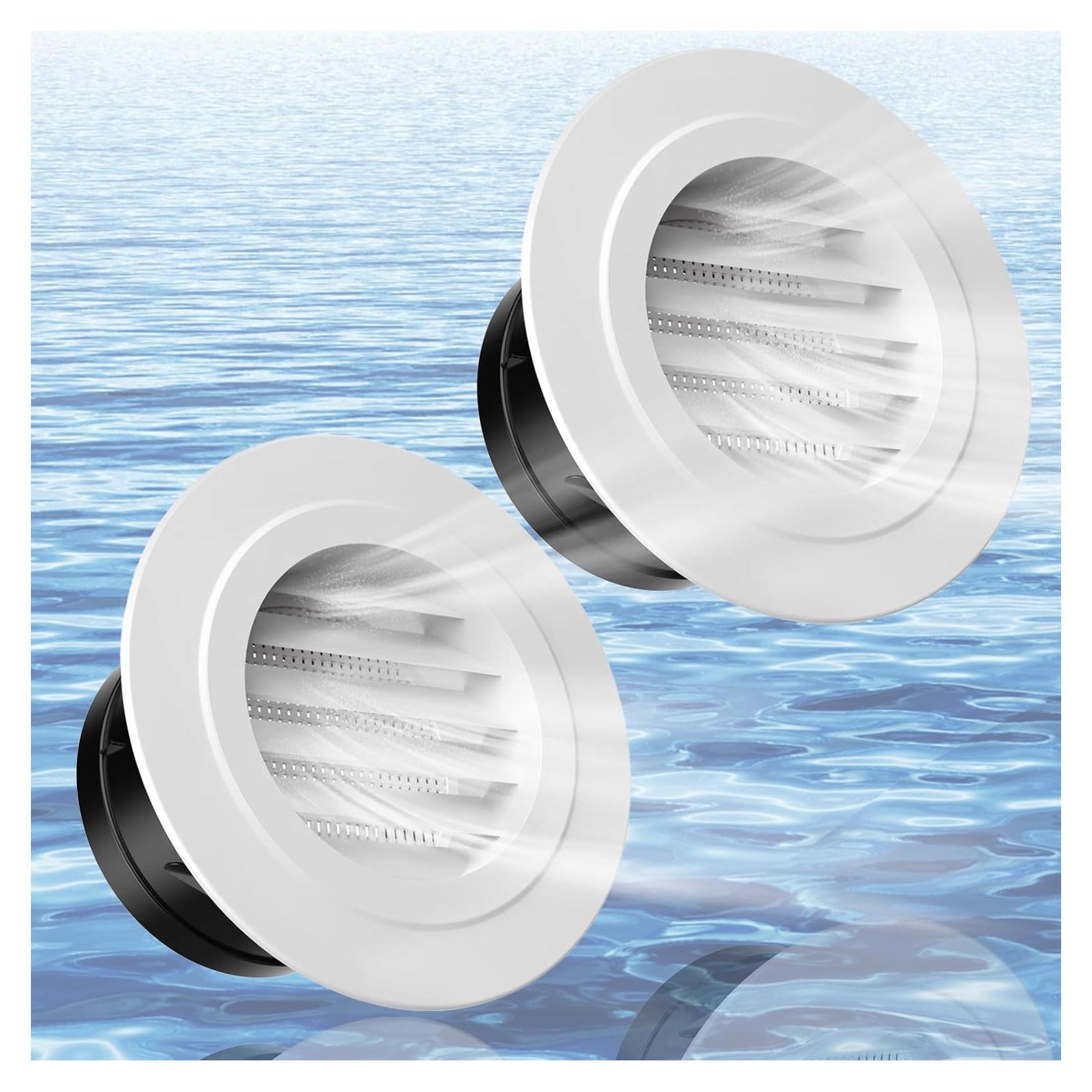 Rejillas de Soffit 4" ABS CuteHook - 2 Paquetes Ventilación