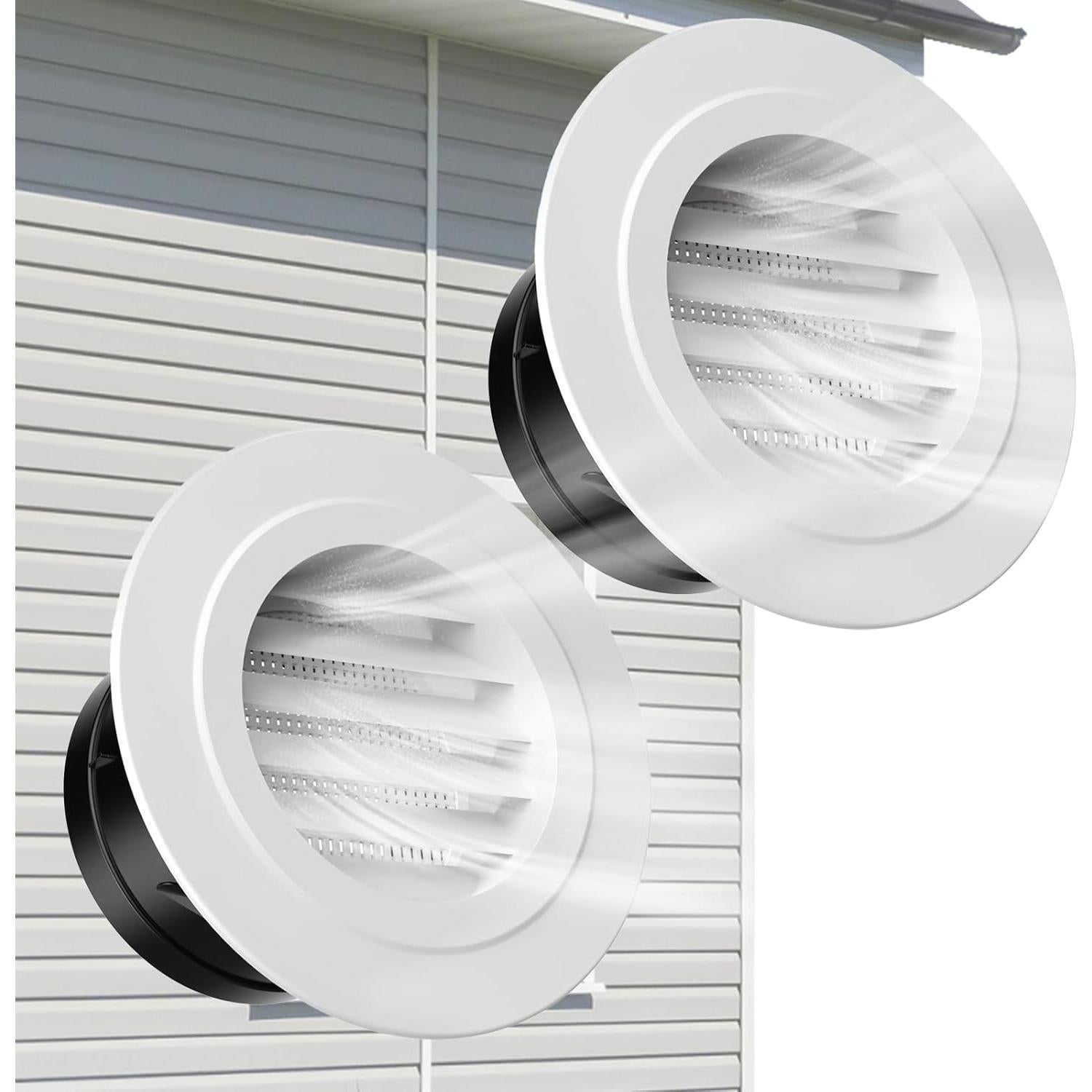 Rejillas de Soffit 4" ABS CuteHook - 2 Paquetes Ventilación
