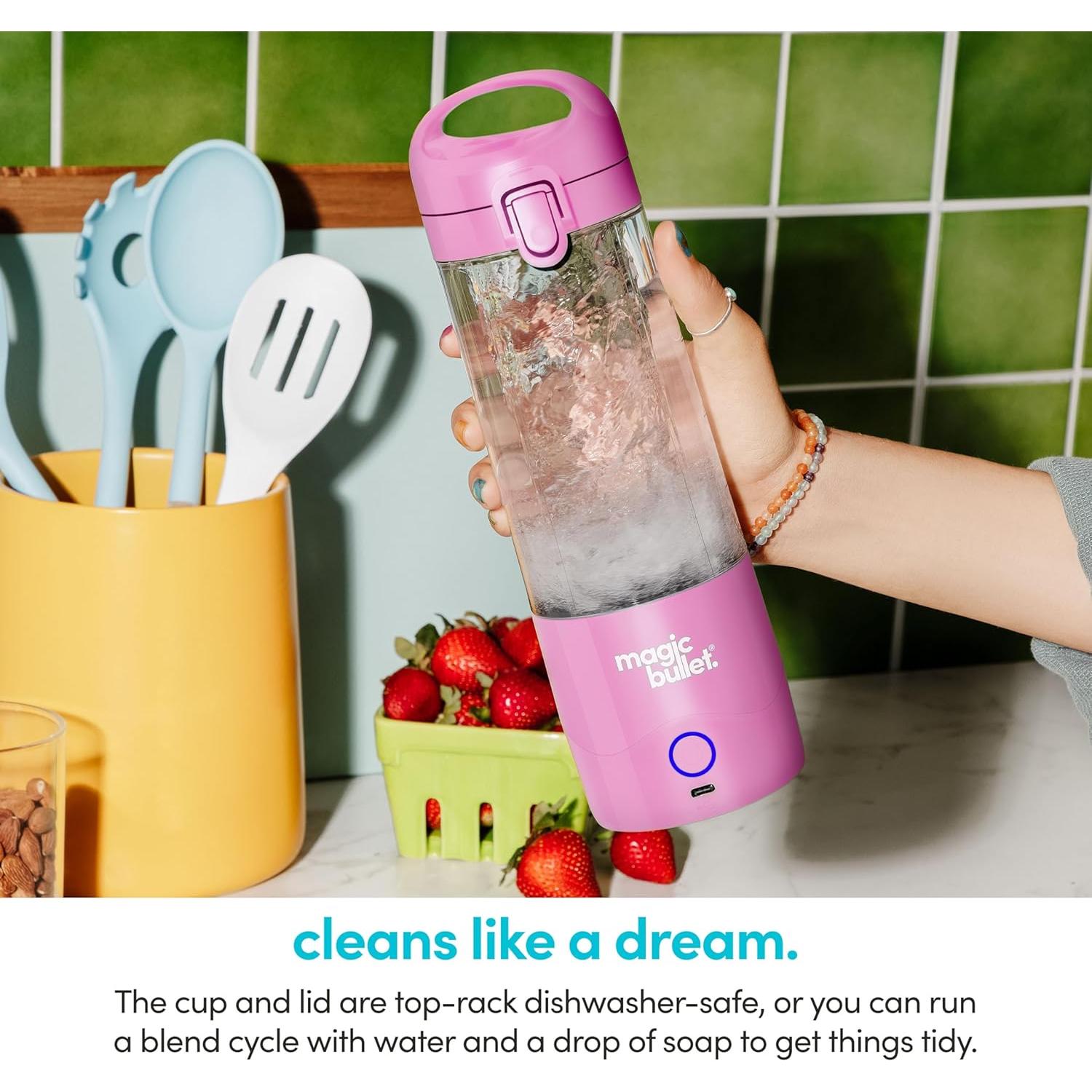 Licuadora portátil NutriBullet MBPB50100FP 473 ml rosa