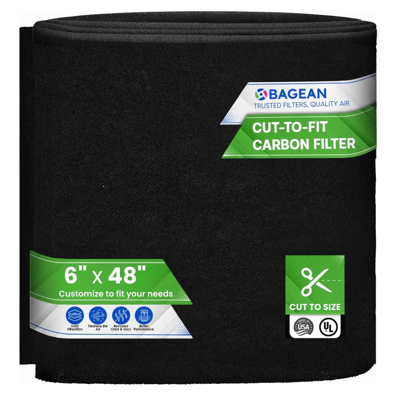 Filtro de Carbono Activado Bagean 15.24x121.92 cm - Purificador de Aire
