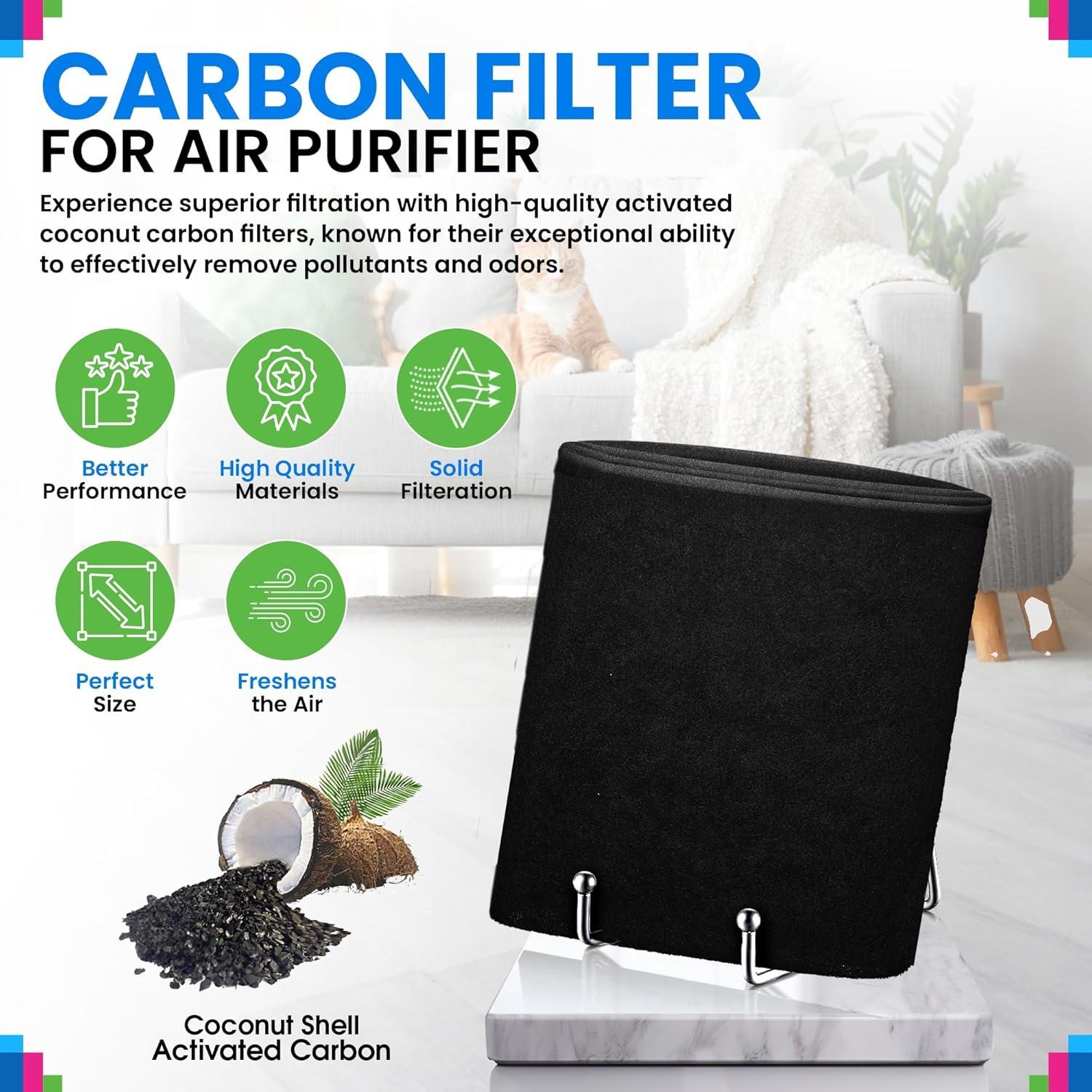 Filtro de Carbono Activado Bagean 15.24x121.92 cm - Purificador de Aire