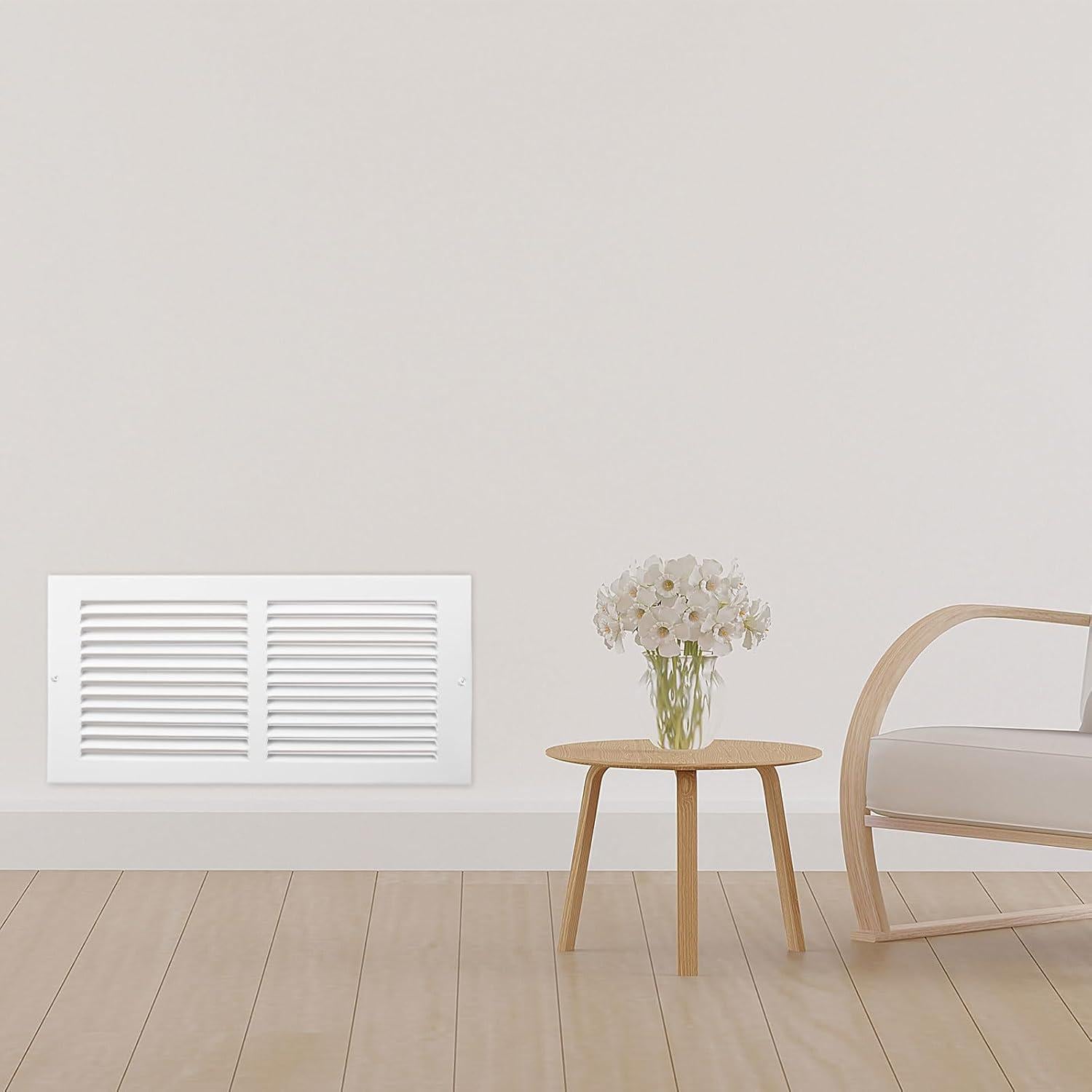 Cubiertas de Ventilación Pelopy 6 Pcs Metal Blanco 35.6x15.2 cm