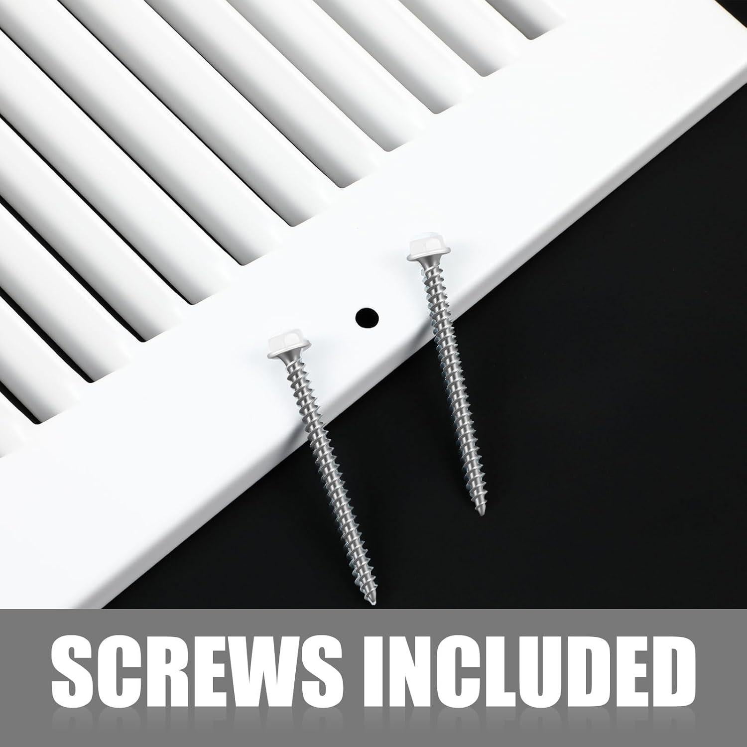 Cubiertas de Ventilación Pelopy 6 Pcs Metal Blanco 35.6x15.2 cm