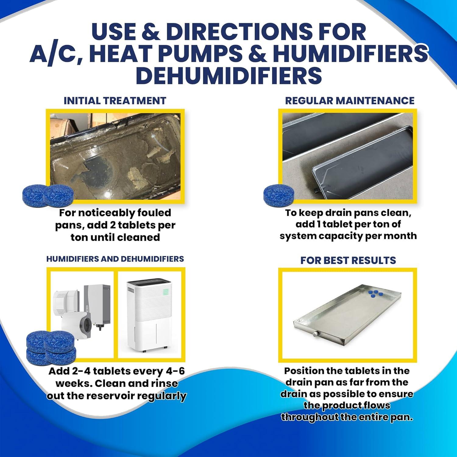 Limpiador de Drenaje HVAC Guys - 200 Tabletas Efectivas