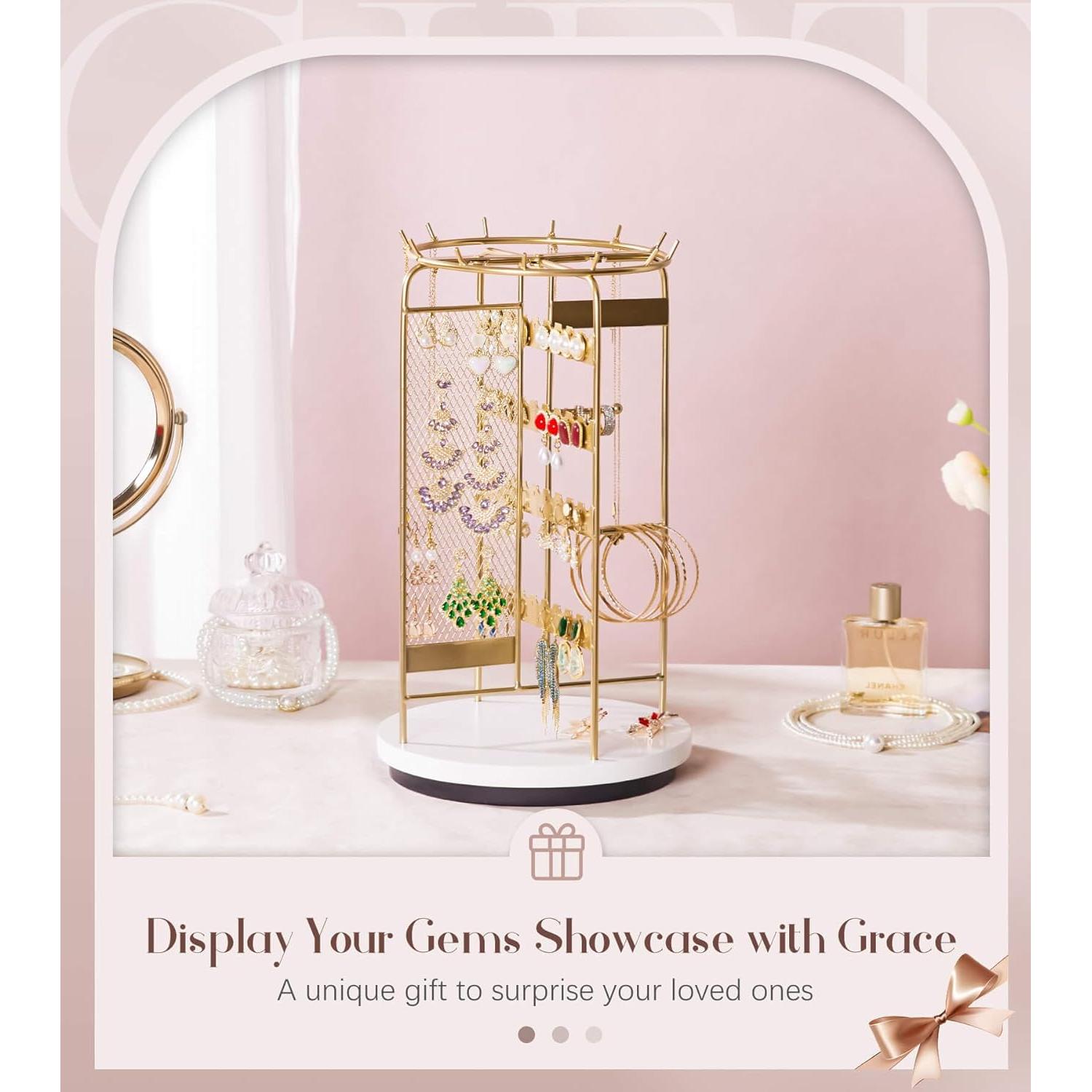 Soporte de Joyería Homde HJ007 Rotatorio para Tocador