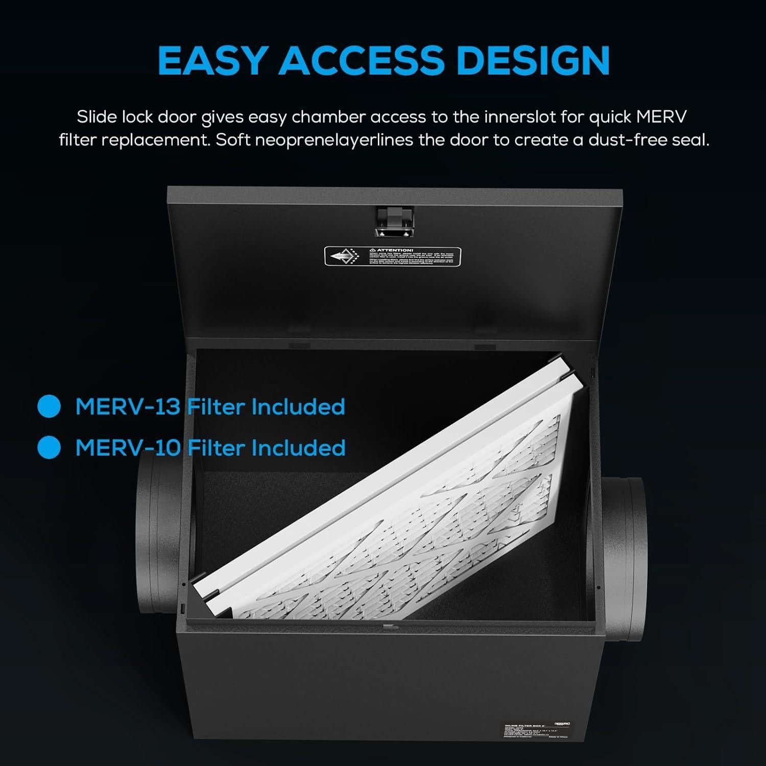 Caja de Filtro AITECAC 8 Pulgadas MERV10 y MERV13 para HVAC