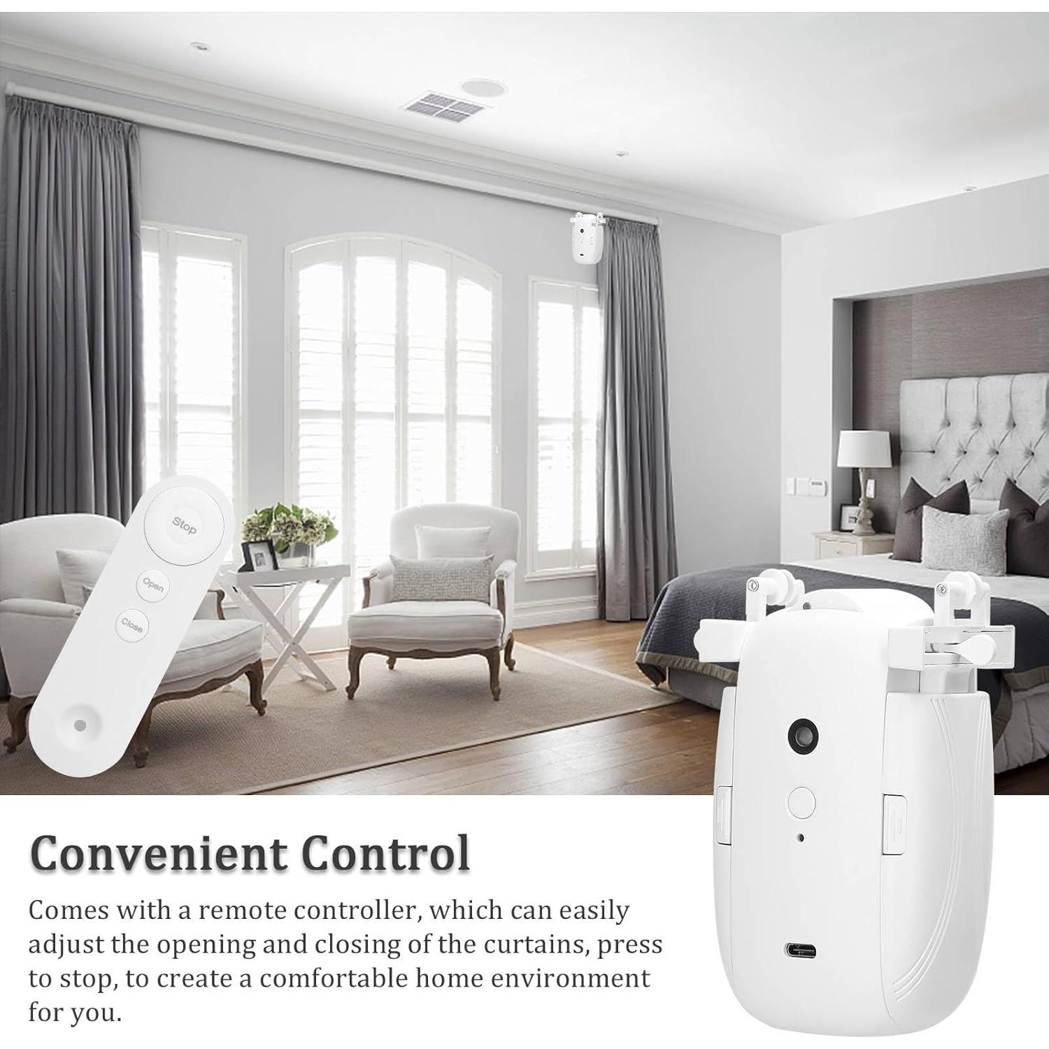 Motor de Cortina Eléctrico Dioche 3 en 1 con Control Remoto (2pcs)