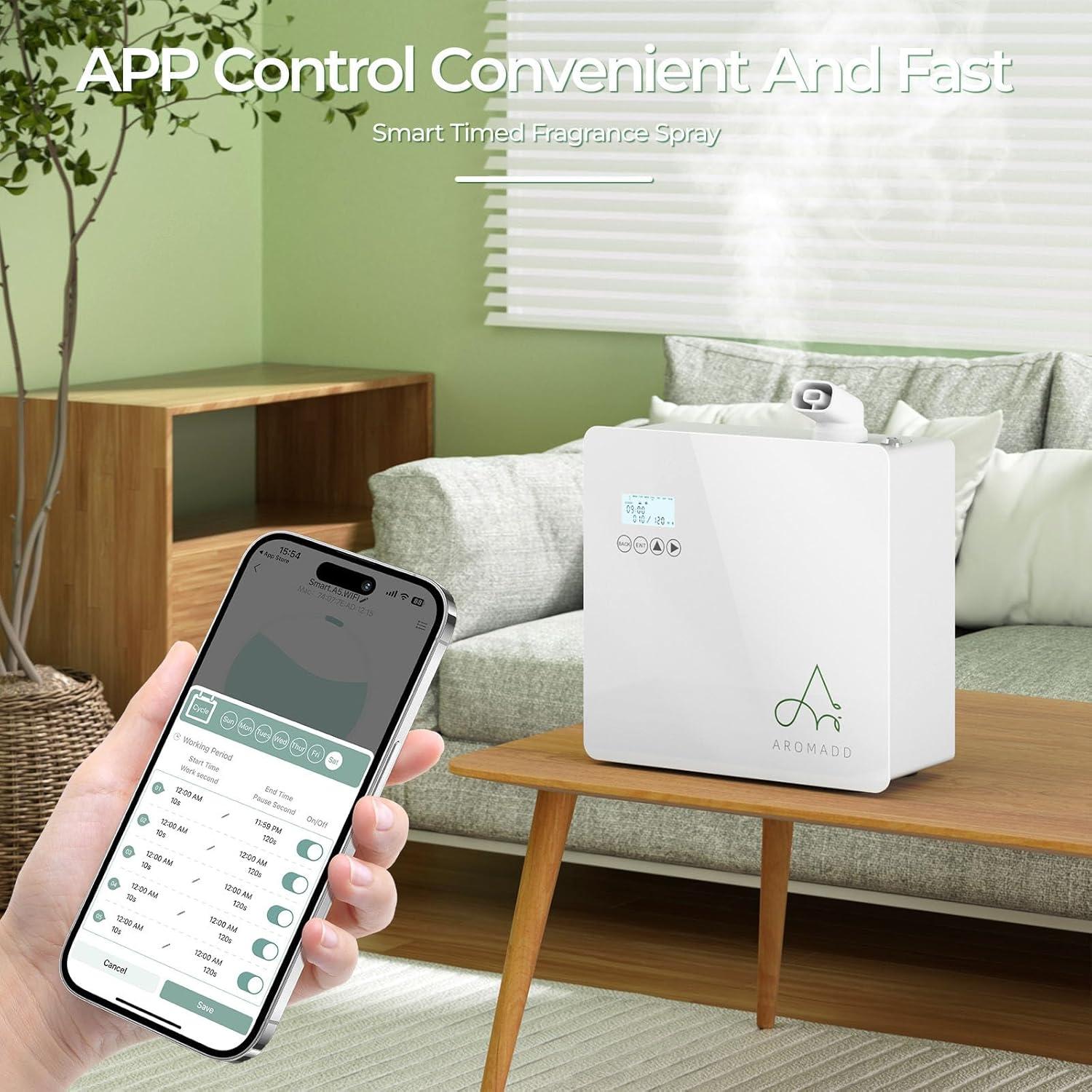 Difusor de Aroma Inteligente Aromadd U5 600ml Blanco HVAC