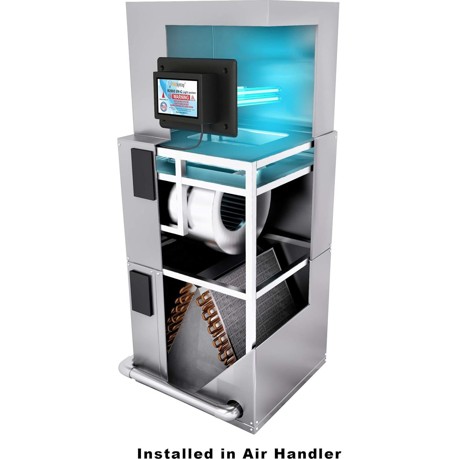 Purificador de Aire REKO R2000 UV-C para Conducto HVAC 120V