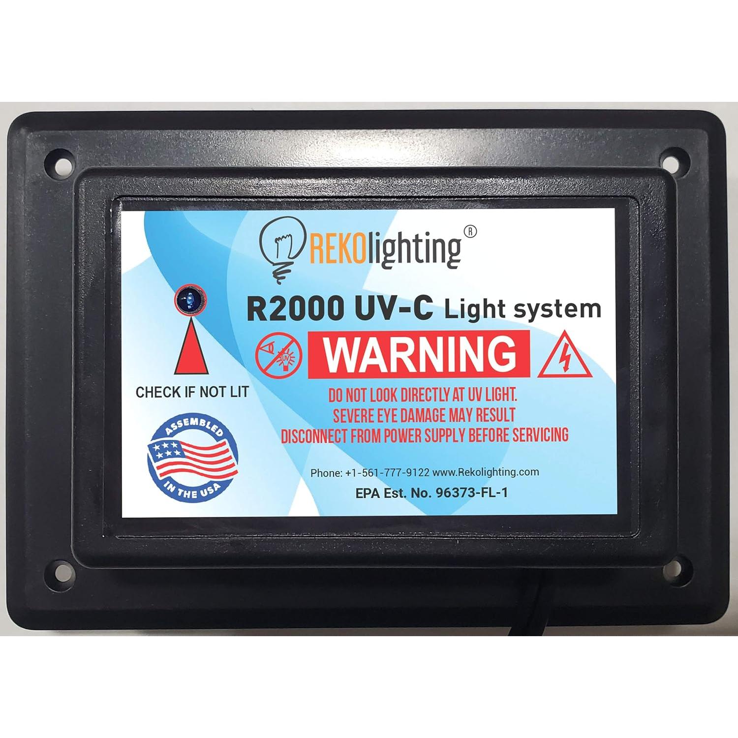 Purificador de Aire REKO R2000 UV-C para Conducto HVAC 120V