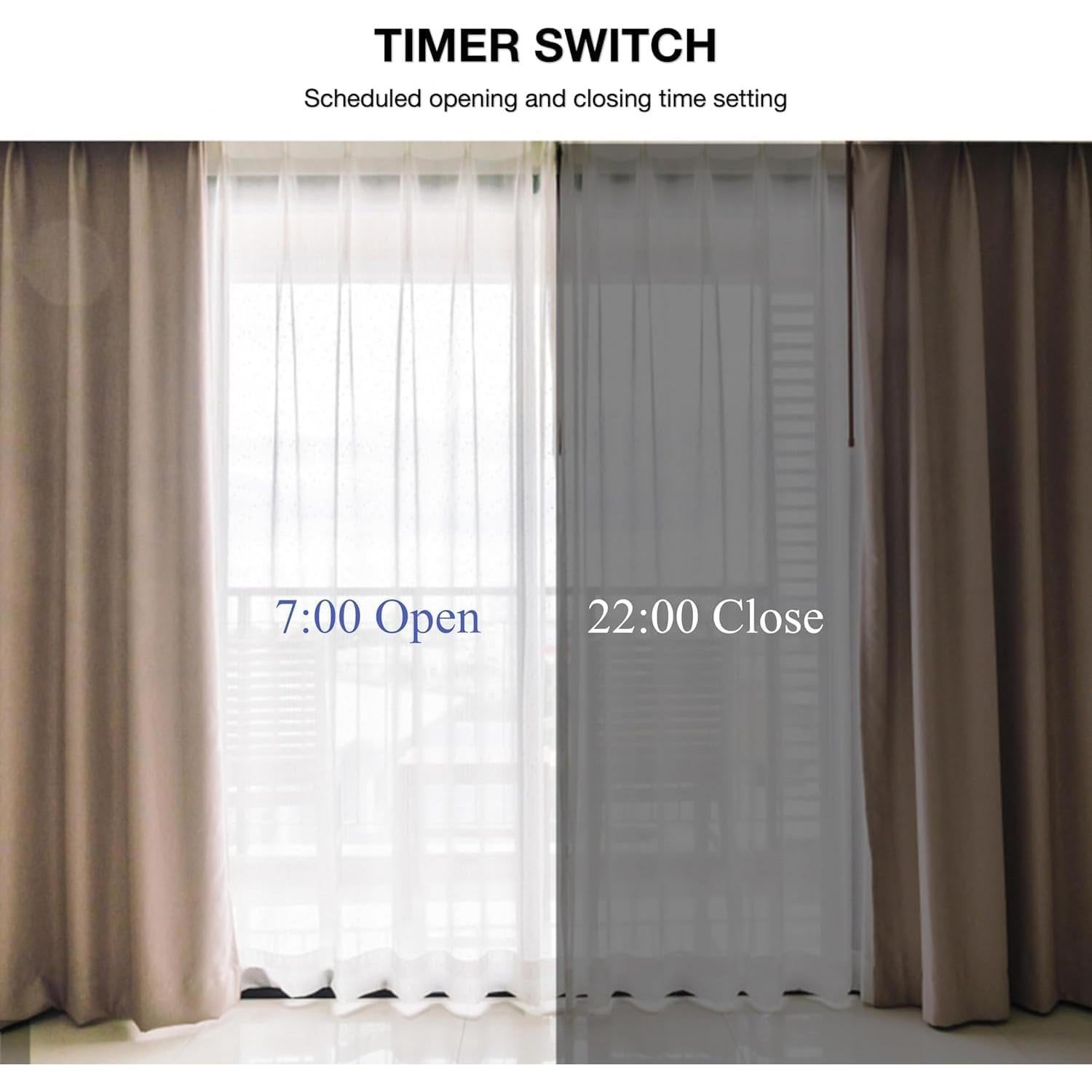 Abridor de Cortinas Automático WQV para Rieles Romanos 10kg