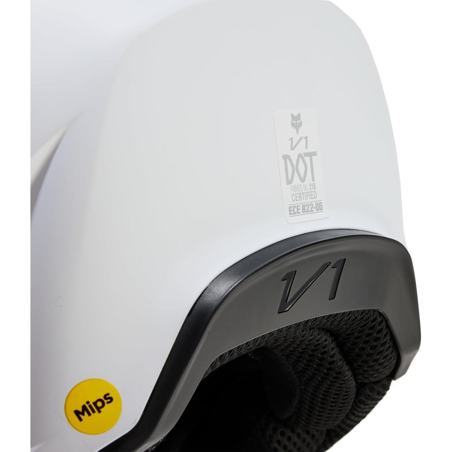 Casco de Motocross Fox Racing V1 Solid Unisex Gris