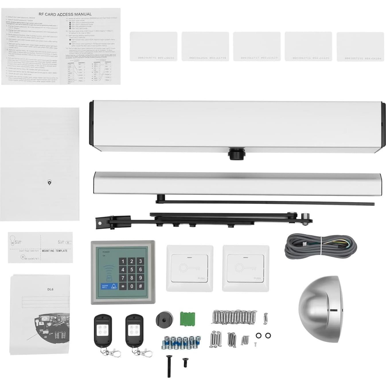 Abridor de Puerta Automático LianDu 50W 220kg Control Remoto