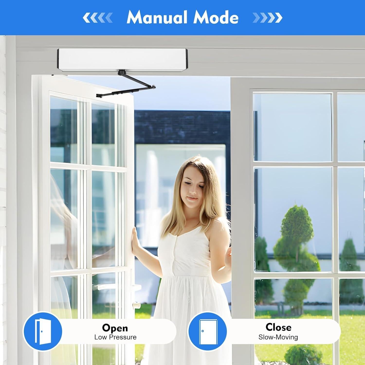 Abridor de Puerta Automático LianDu 50W 220kg Control Remoto