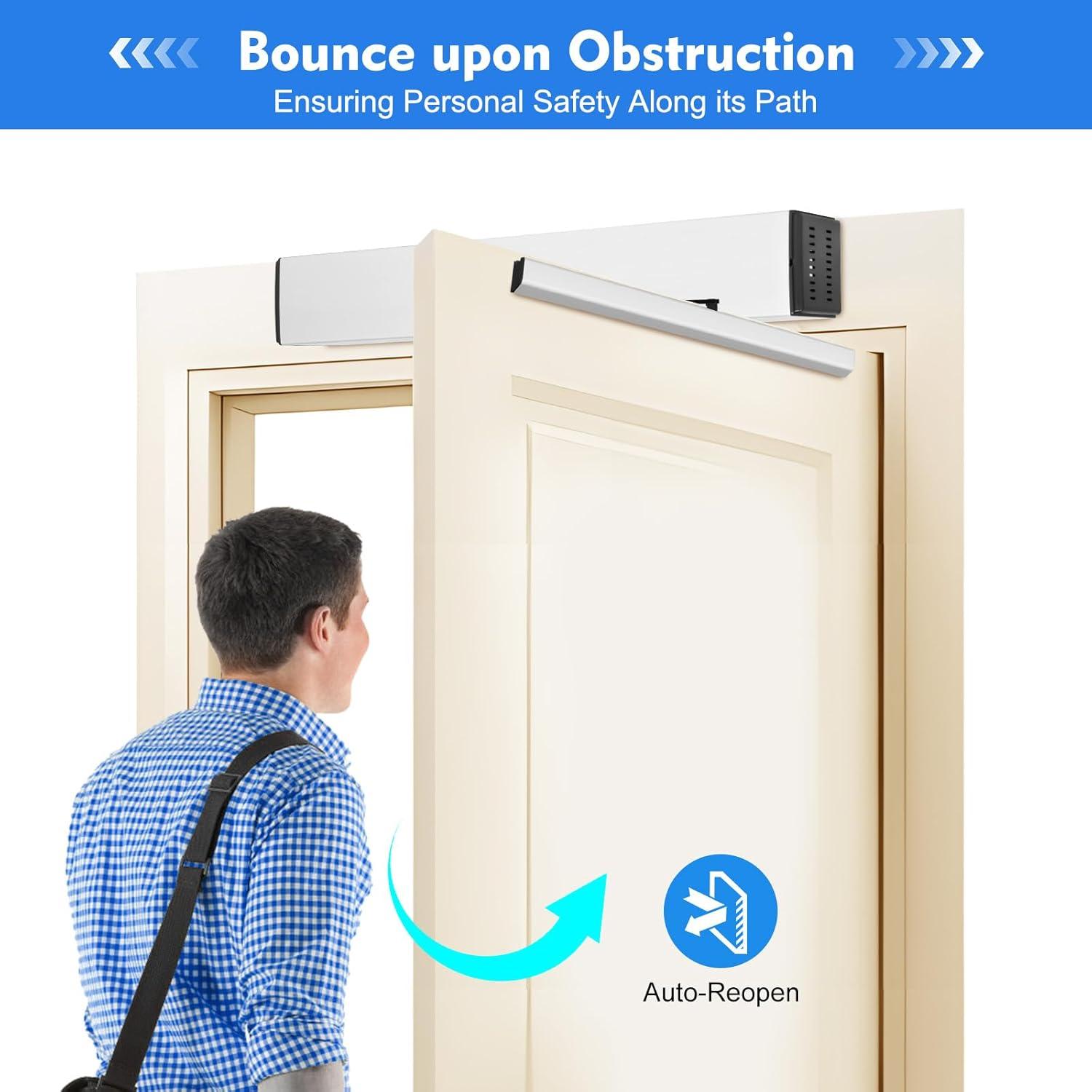 Abridor de Puerta Automático LianDu 50W 220kg Control Remoto