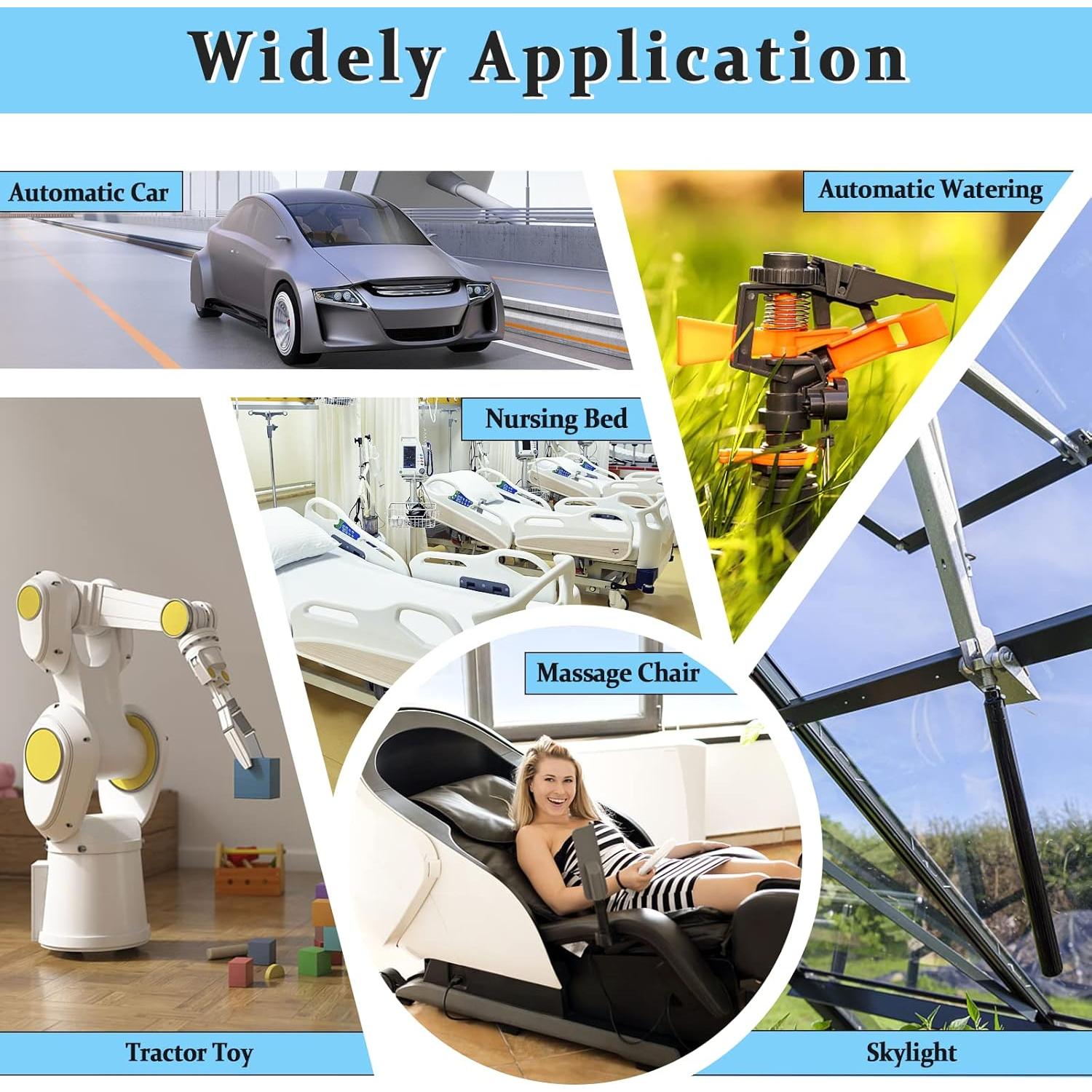 Mini Actuador Lineal Eléctrico 100mm 12V Poweka - 19.2N