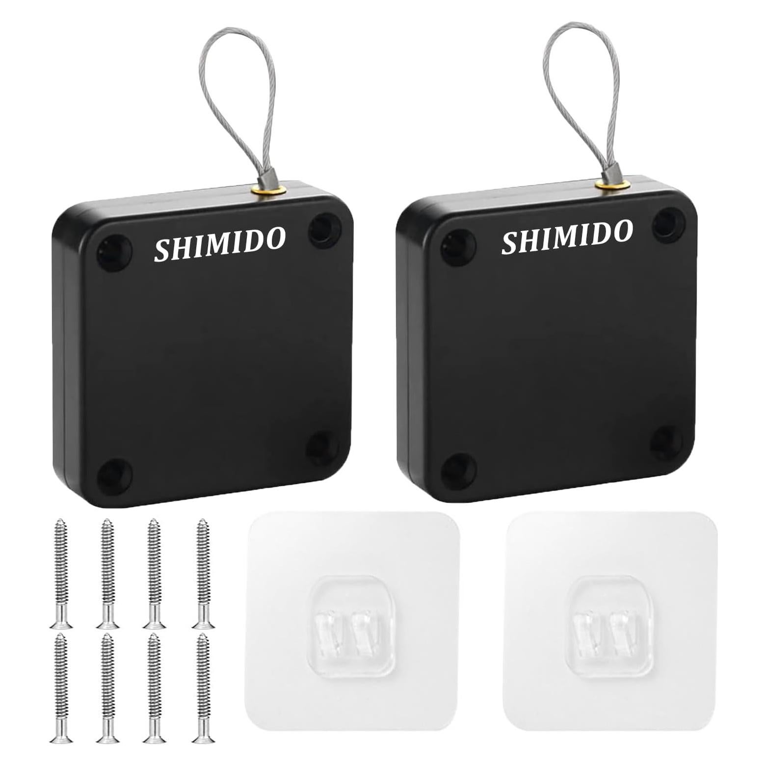 Cierre Automático de Puerta SHIMIDO 1000g Mejorado 2 Paquete Negro