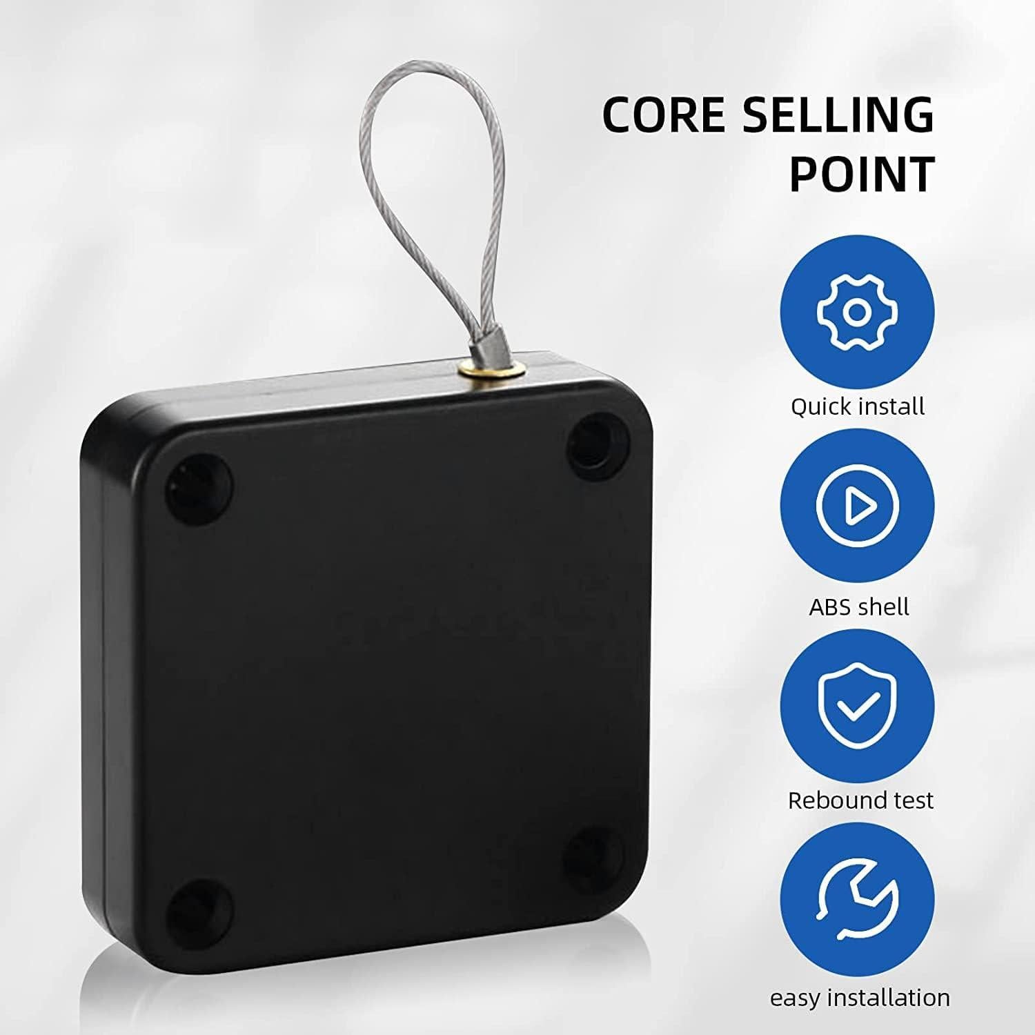 Cierre Automático de Puerta SHIMIDO 1000g Mejorado 2 Paquete Negro