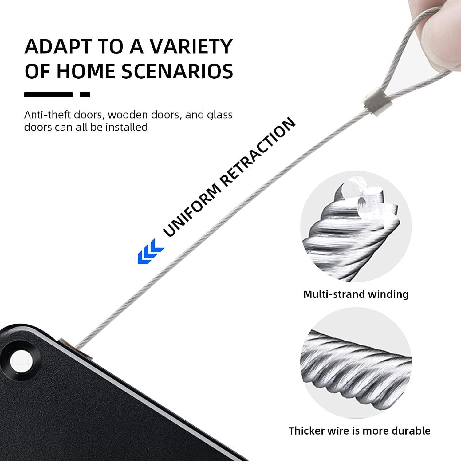 Cierre Automático de Puerta SHIMIDO 1000g Mejorado 2 Paquete Negro