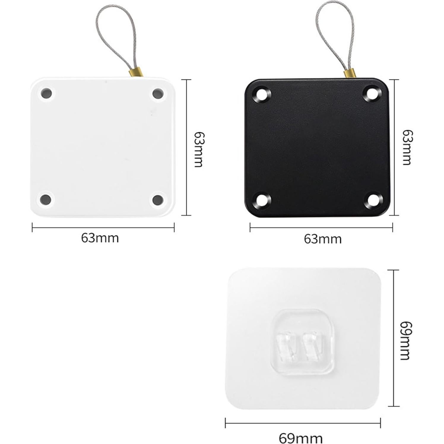 Cierre Automático de Puerta SHIMIDO 1000g Mejorado 2 Paquete Negro