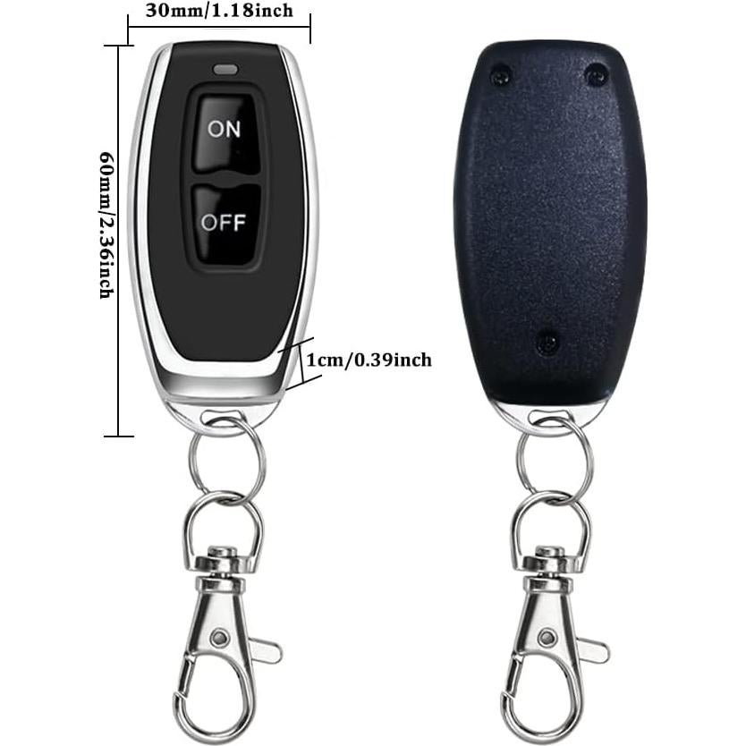 Control Remoto Inalámbrico Qiulaofu 433MHz 12V Interruptor