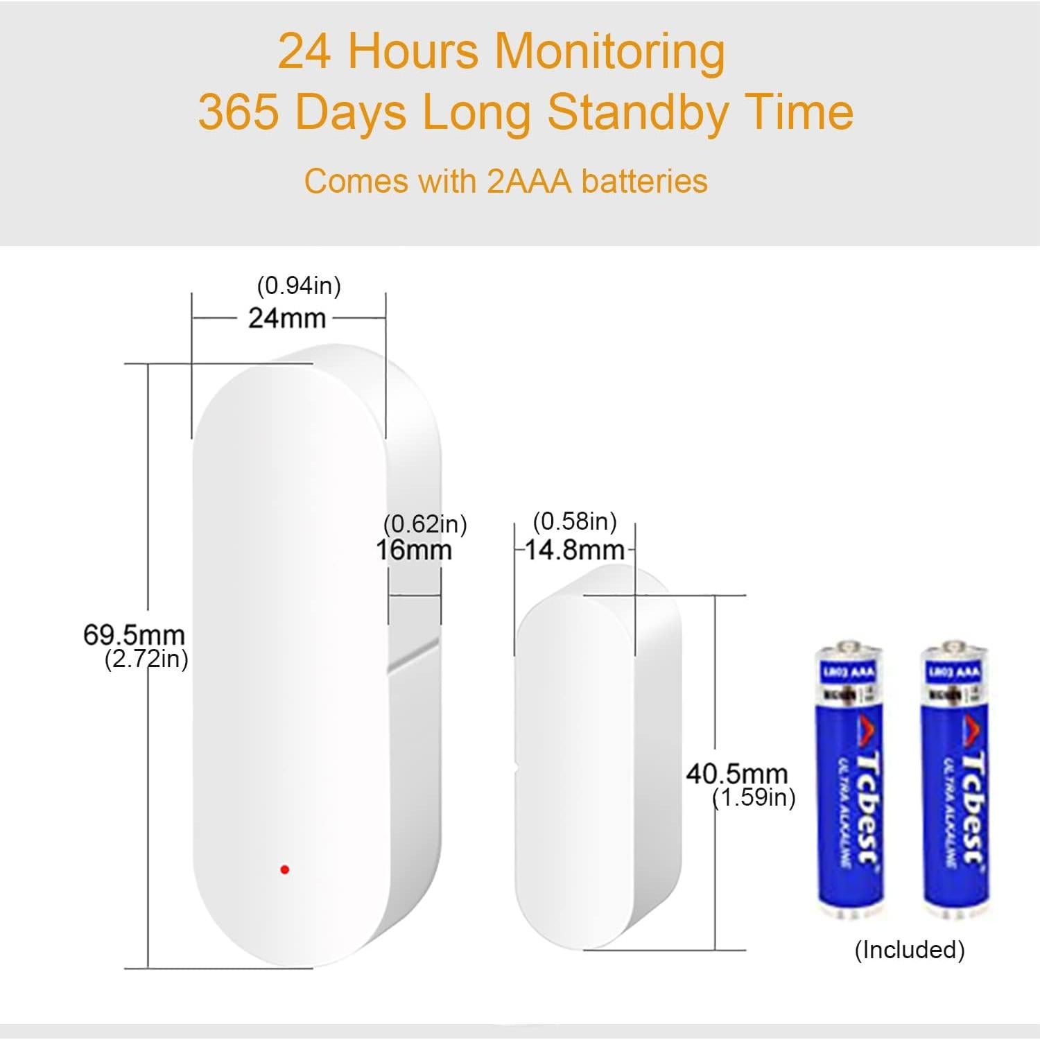 Sensor de Puerta WiFi SENCKIT Inalámbrico con Notificaciones