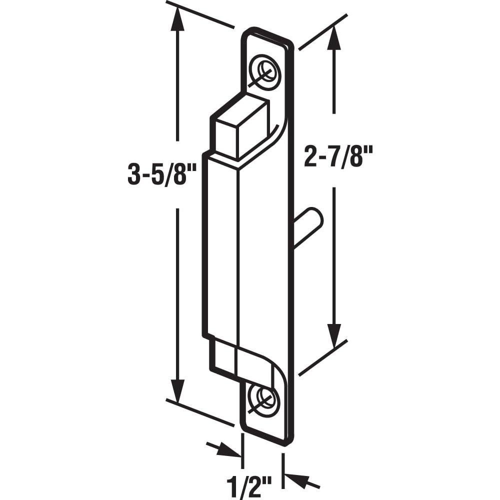 Pestillo y Tirador de Ventana Deslizante Prime-Line F 2504 Blanco