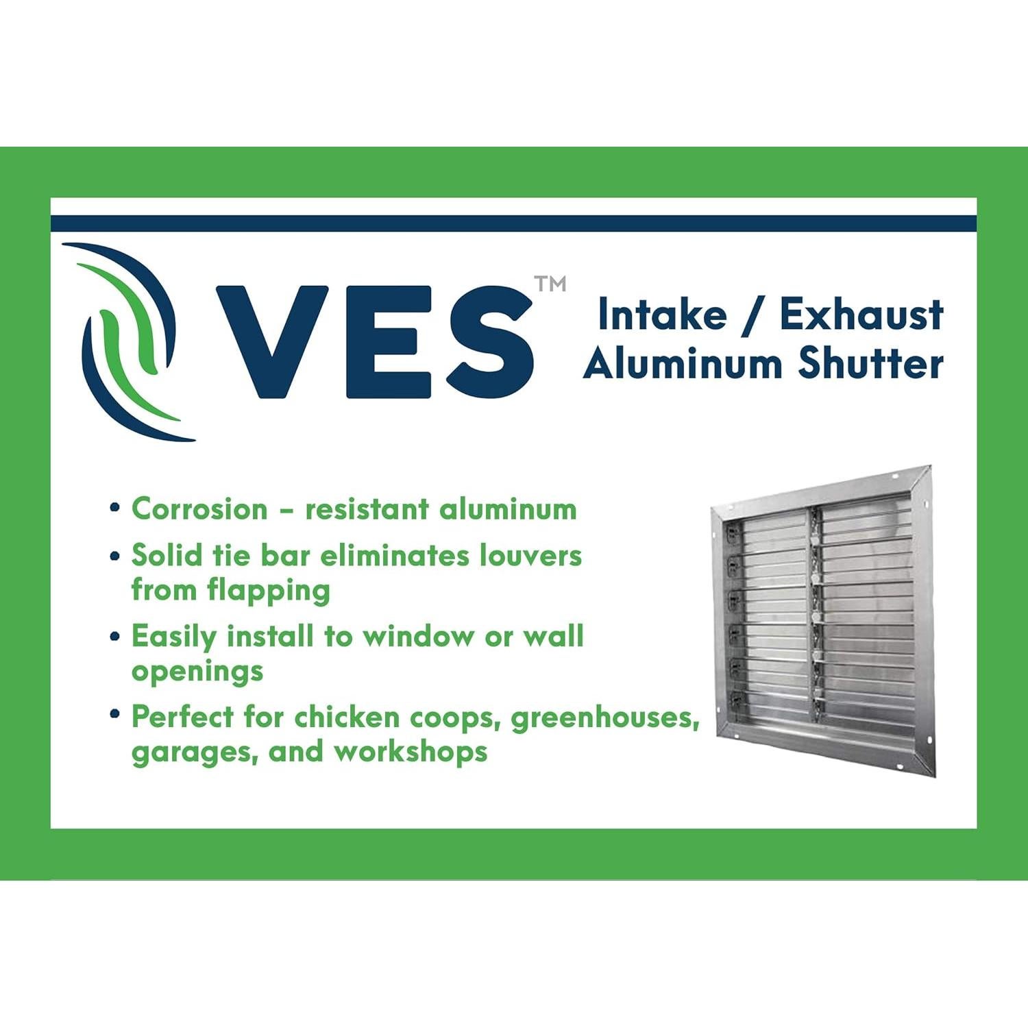 Válvula de Aluminio de Escape 24" VES - Ventilación Pasiva