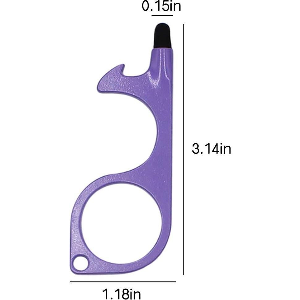 Abridor de Puertas Sin Contacto ANKOMINA 6 Pcs EDC Multicolor