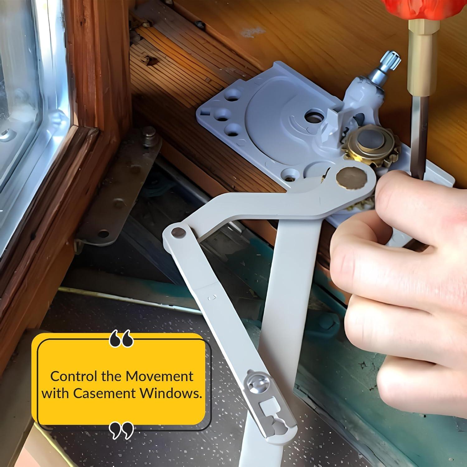 Operador de Ventana Doble Brazo Brixwell E-Gard Mano Derecha