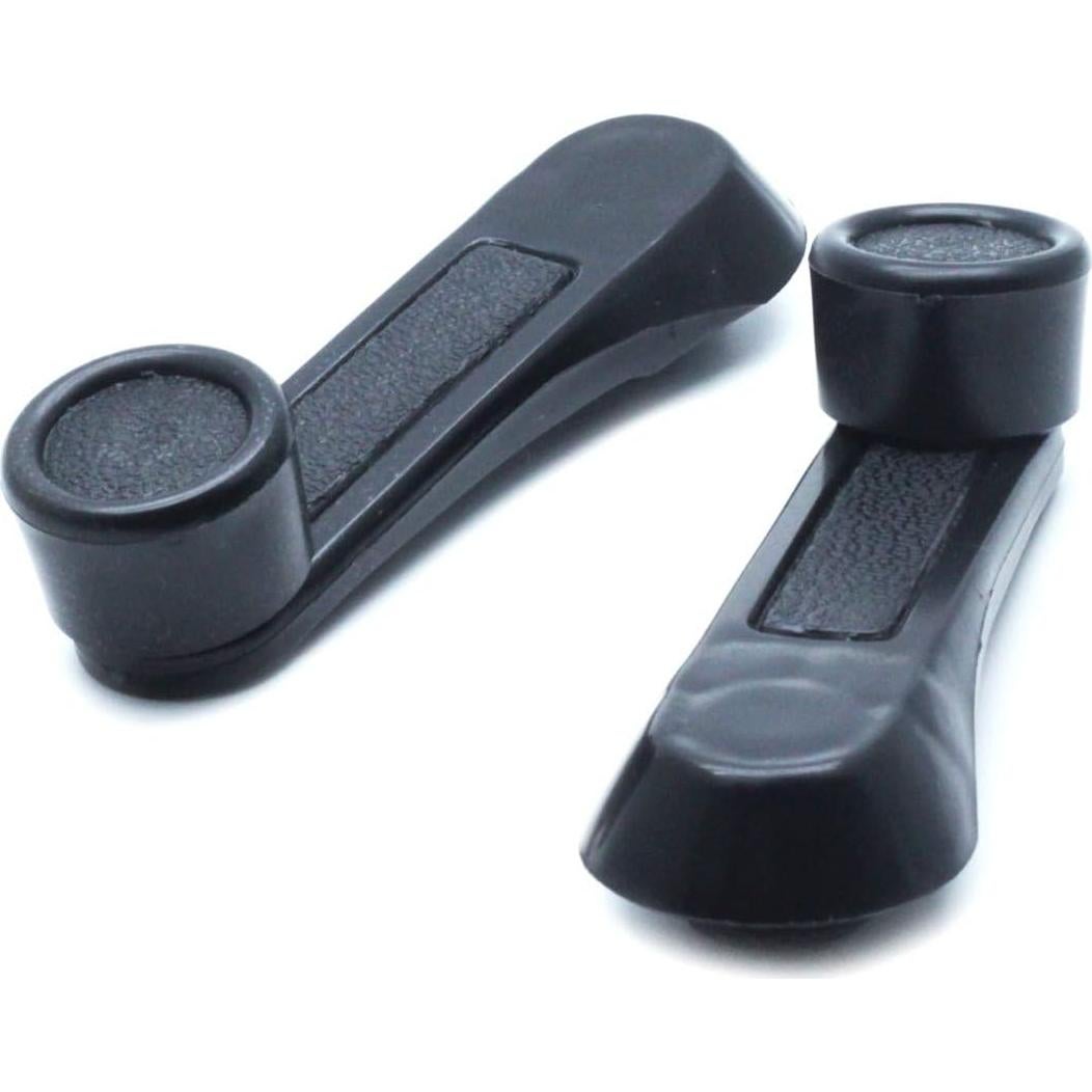 Manijas de Ventana Manual AUTUT de Plástico Negro - 2 Piezas
