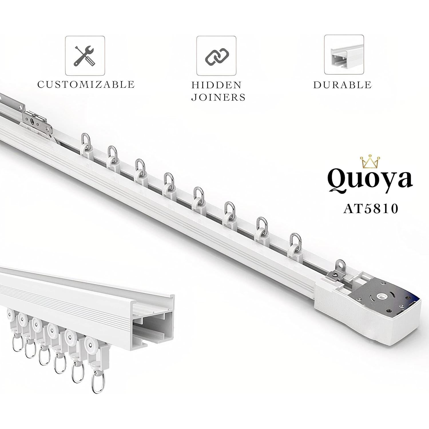 Cortina Eléctrica Motorizada Quoya AT5810 hasta 3m Control App