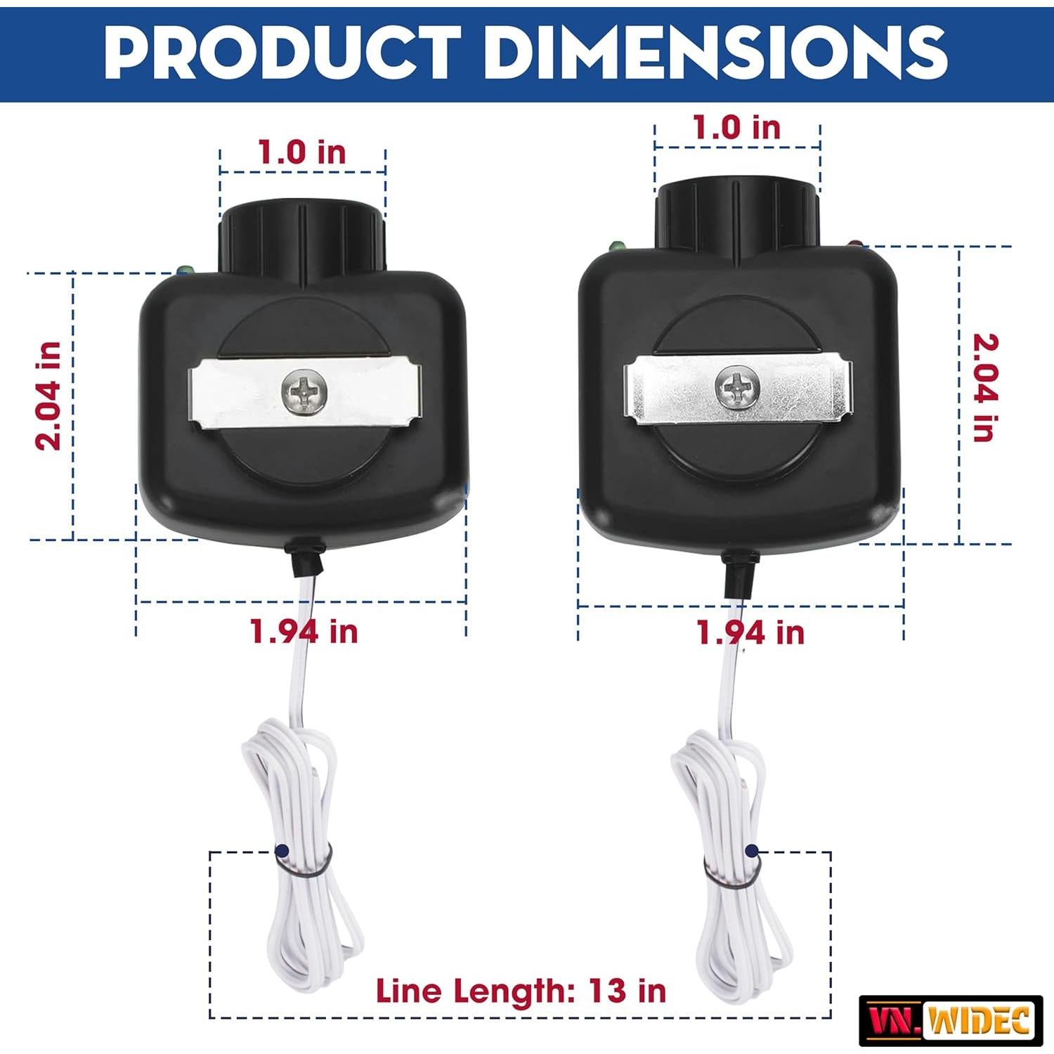 Kit de Sensores de Ojos de Haz VNWIDEC HAE00002 para Garaje