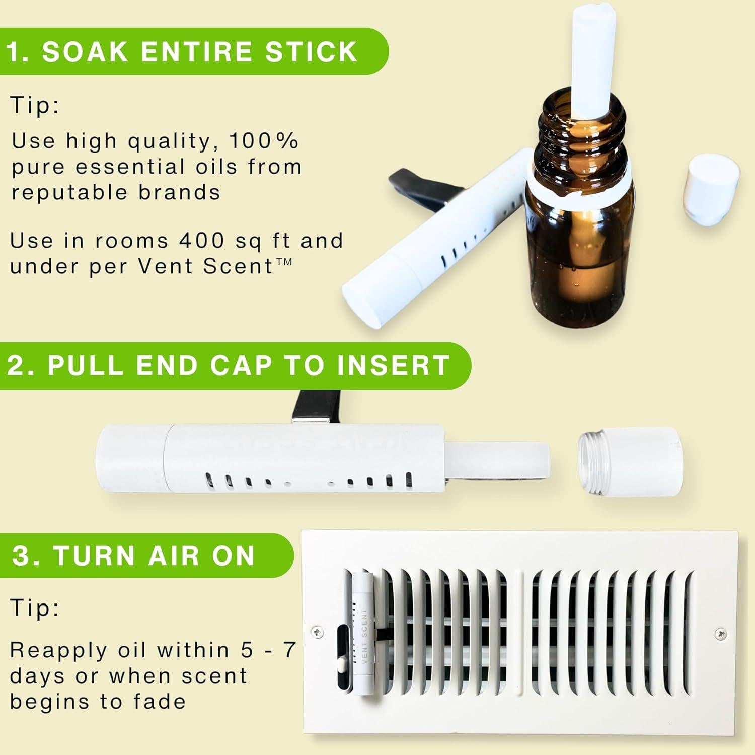 Ambientador Pasivo Vent Scent Blanco Sin Aroma - 2 Unidades