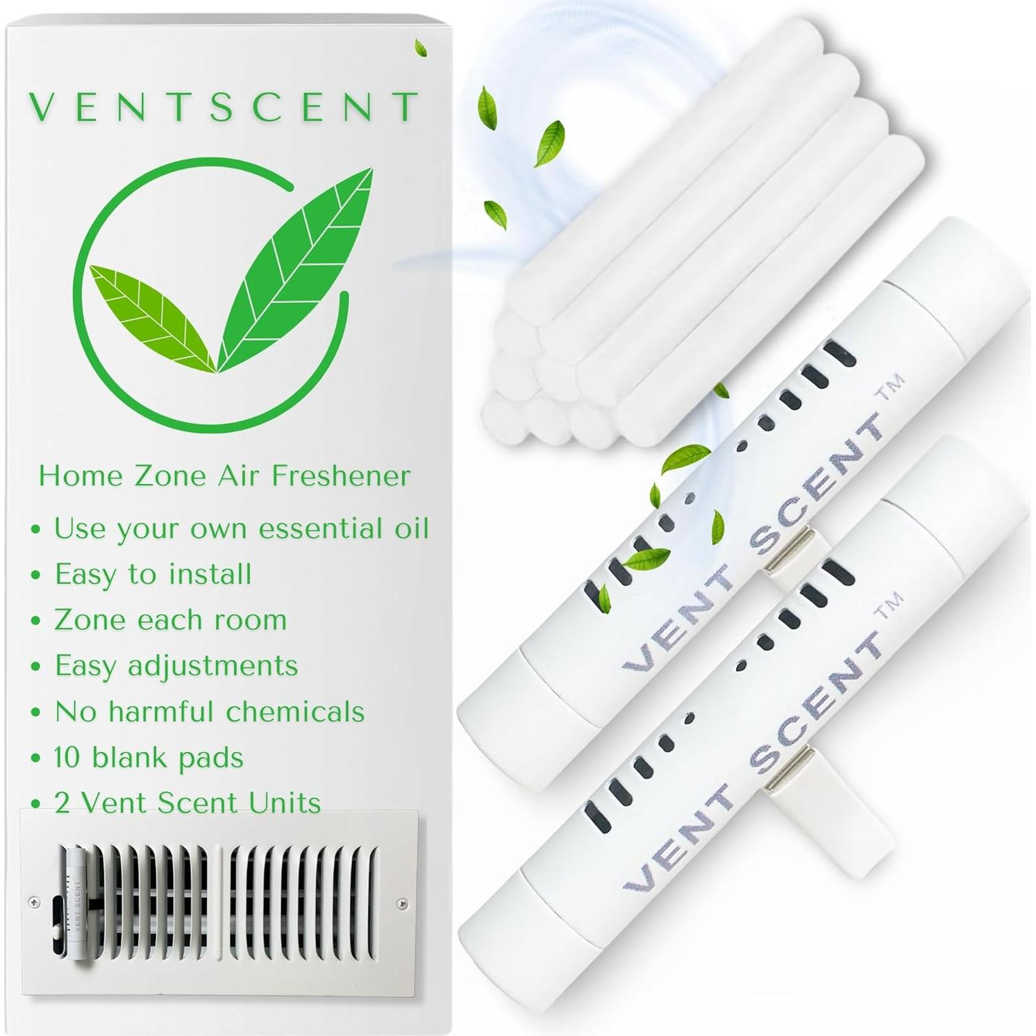 Ambientador Pasivo Vent Scent Blanco Sin Aroma - 2 Unidades
