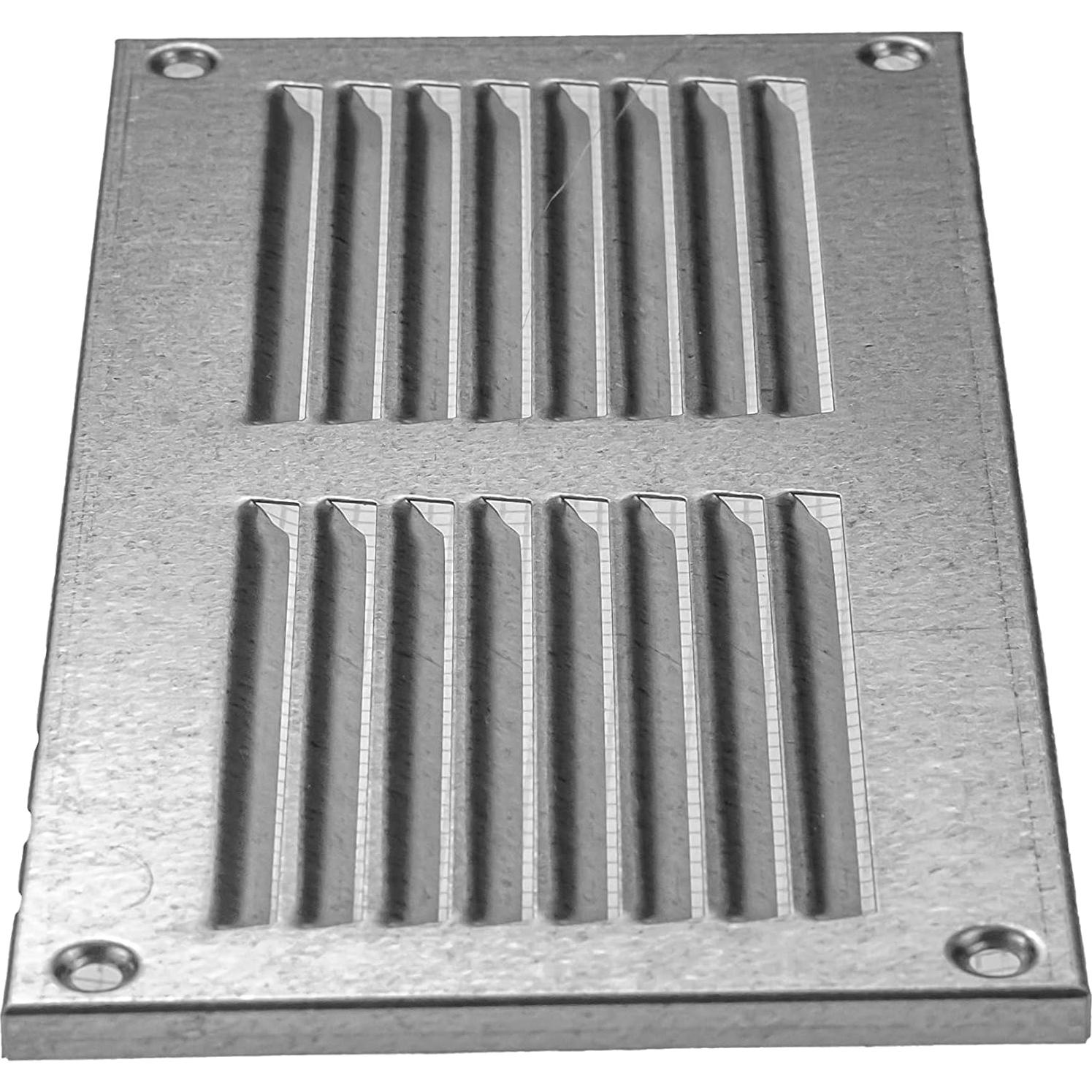 Cubierta de Ducto de Ventilación 20.1x9.9cm Galvanizada HVAC