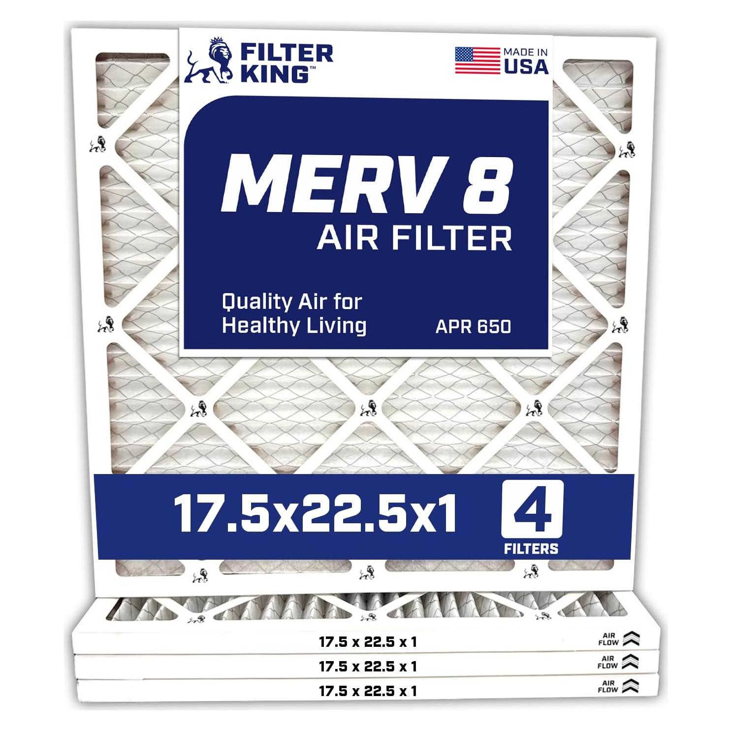 Filtro de Aire Filtro Rey MERV 8 17.5x22.5x1 cm 4-Pack
