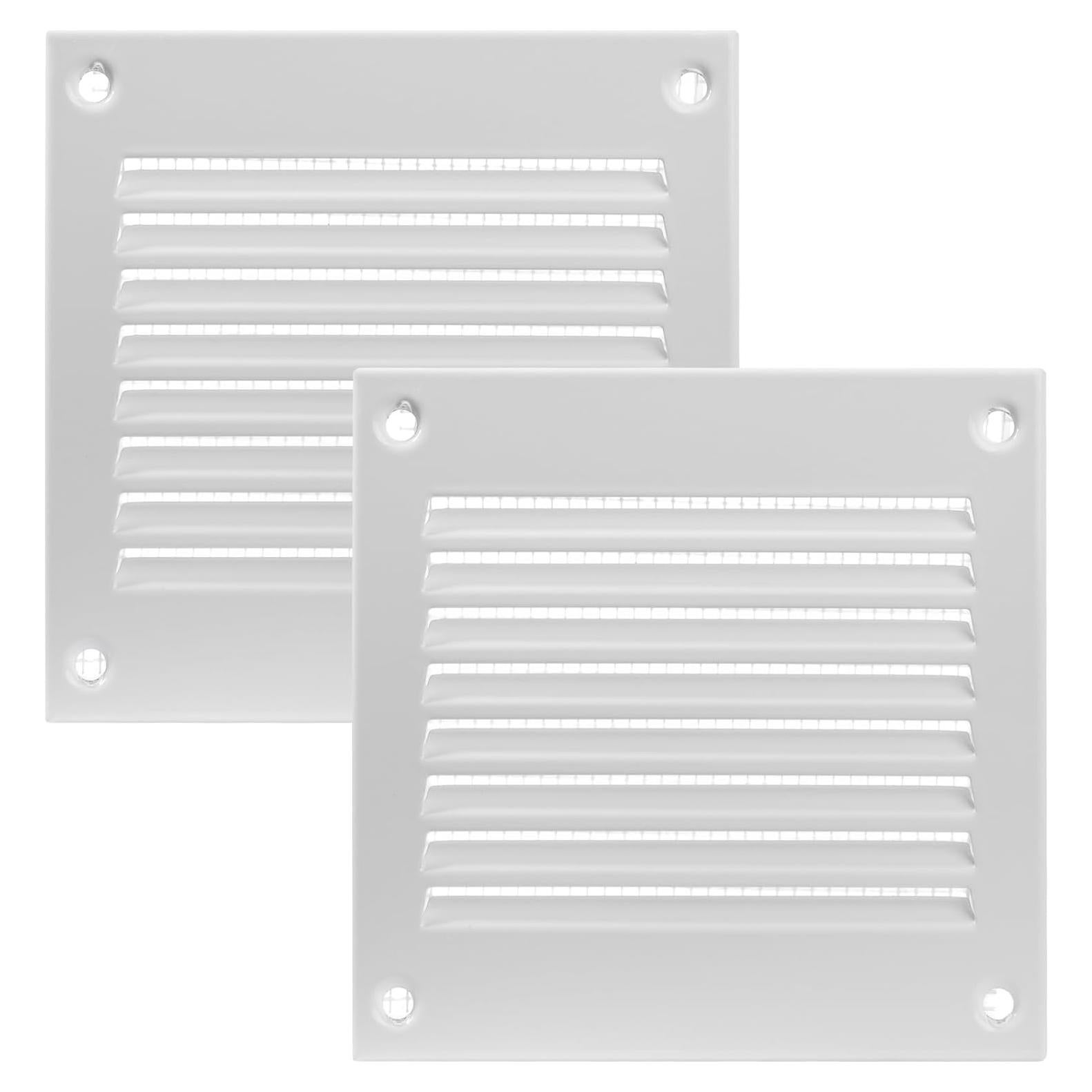 Cubierta de Ventilación Metal Blanca 100x100mm - Paquete de 2