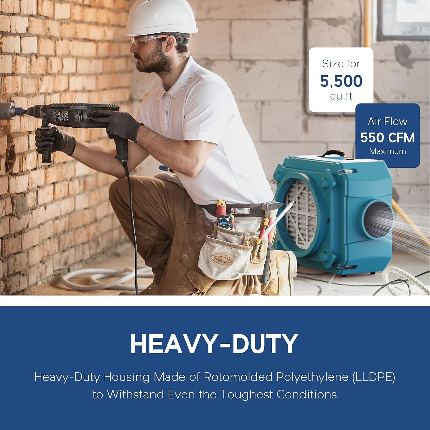 Purificador de Aire ALORAIR HEPA 550 con Filtro MERV-10