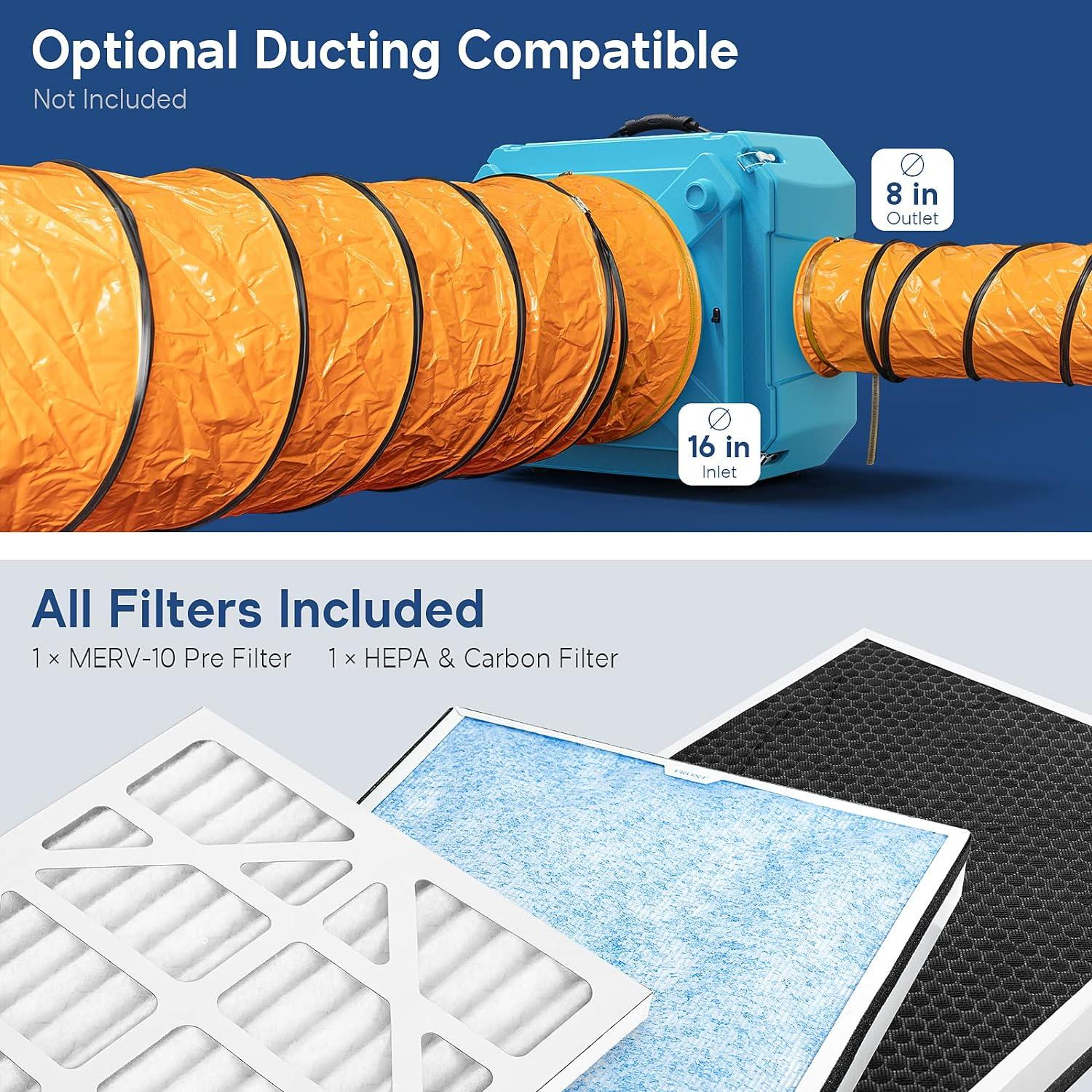 Purificador de Aire ALORAIR HEPA 550 con Filtro MERV-10