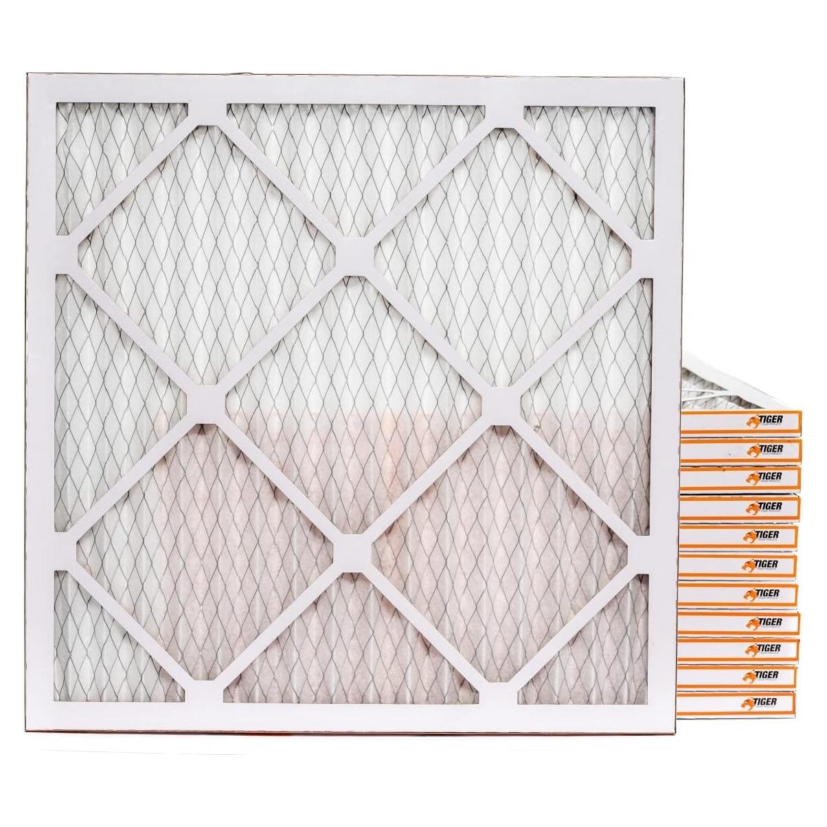 Filtro de Aire Tiger Tough 24x24x2.5 MERV 8 - Paquete de 12