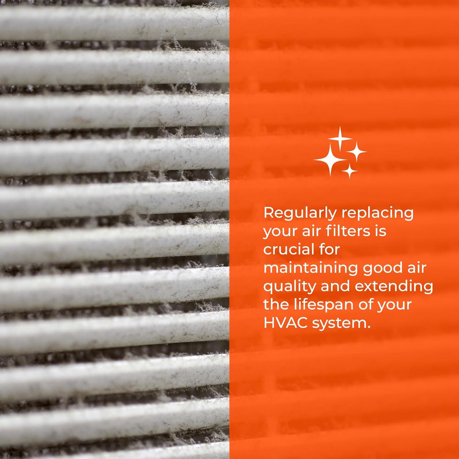 Filtro de Aire Tiger Tough 24x24x2.5 MERV 8 - Paquete de 12