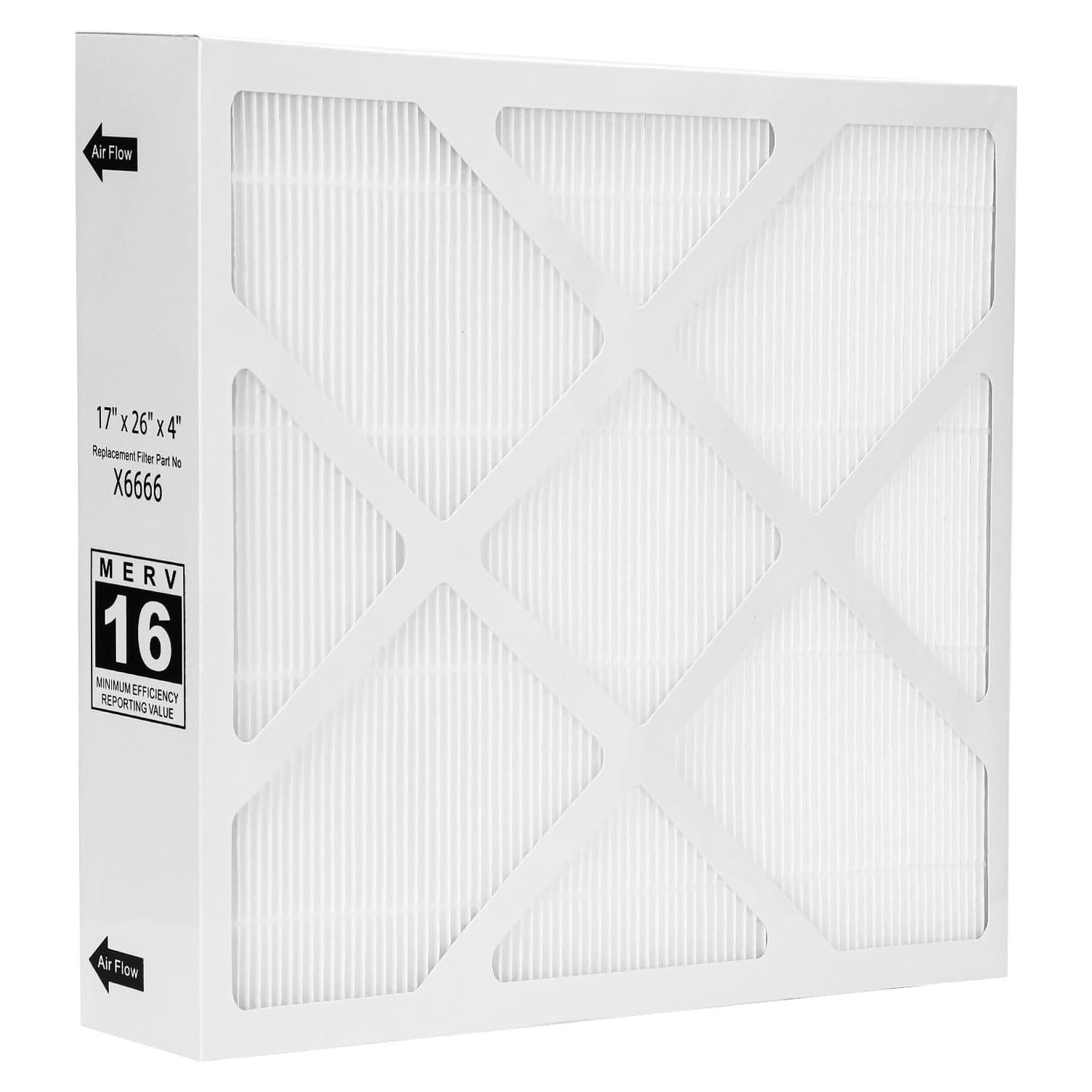 Filtro de Aire MERV16 Znnam X6666 17x26x4 para HVAC