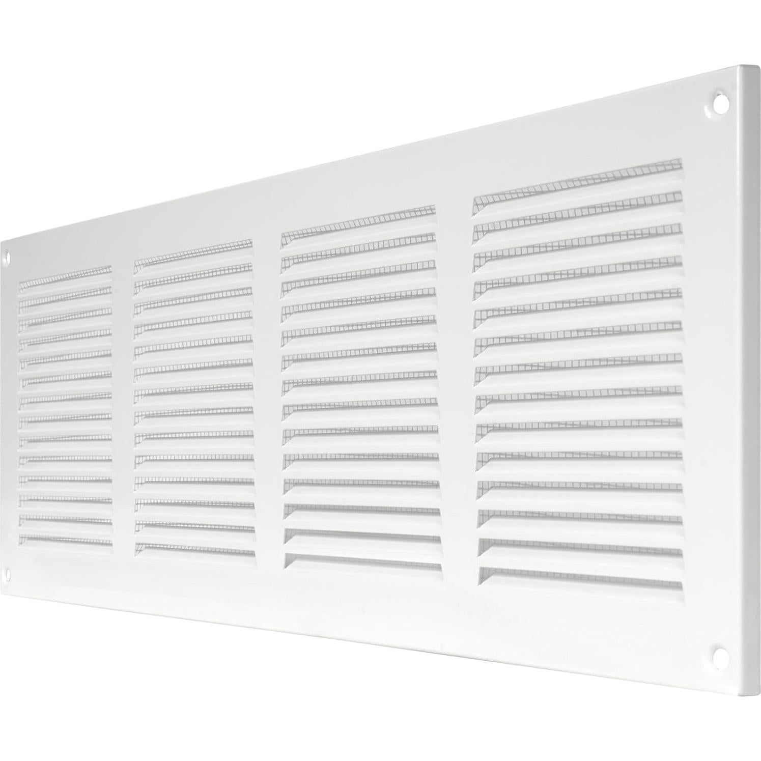 Cubierta de Ventilación de Metal 2 Pzas 40x15 cm con Protección Insectos