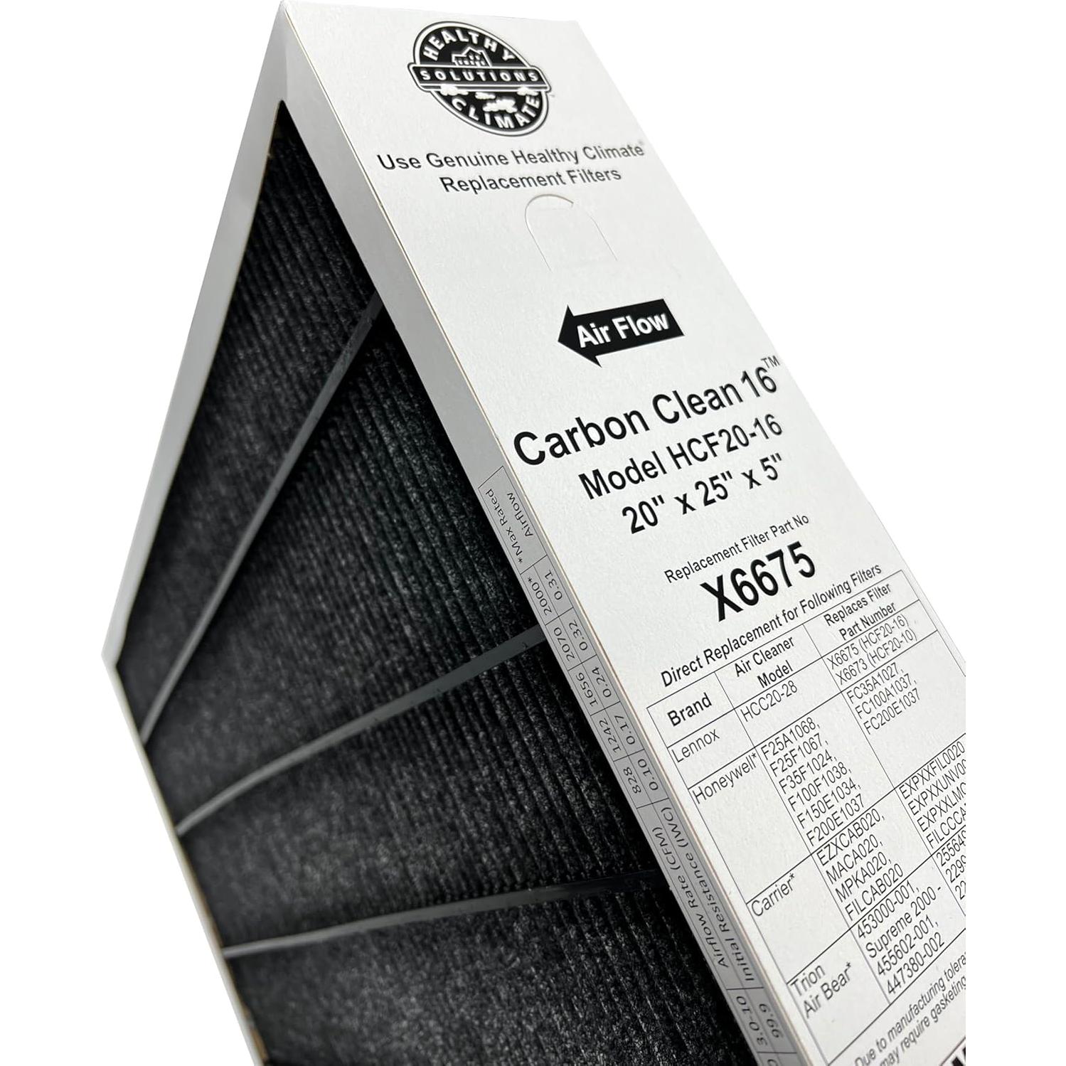 Filtro de Aire Lennox X6675 MERV 16 20x25x5 con Recordatorio