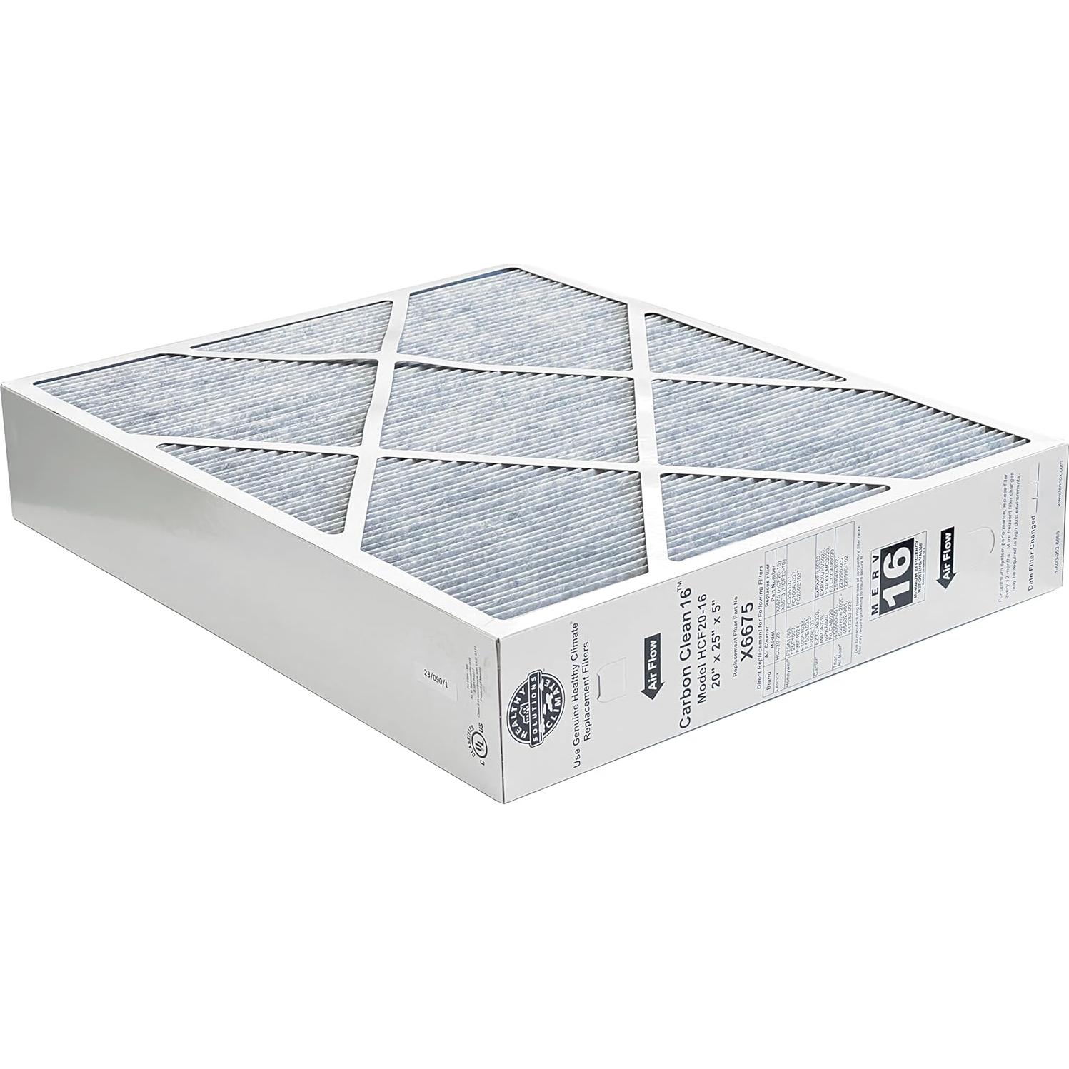 Filtro de Aire Lennox X6675 MERV 16 20x25x5 con Recordatorio