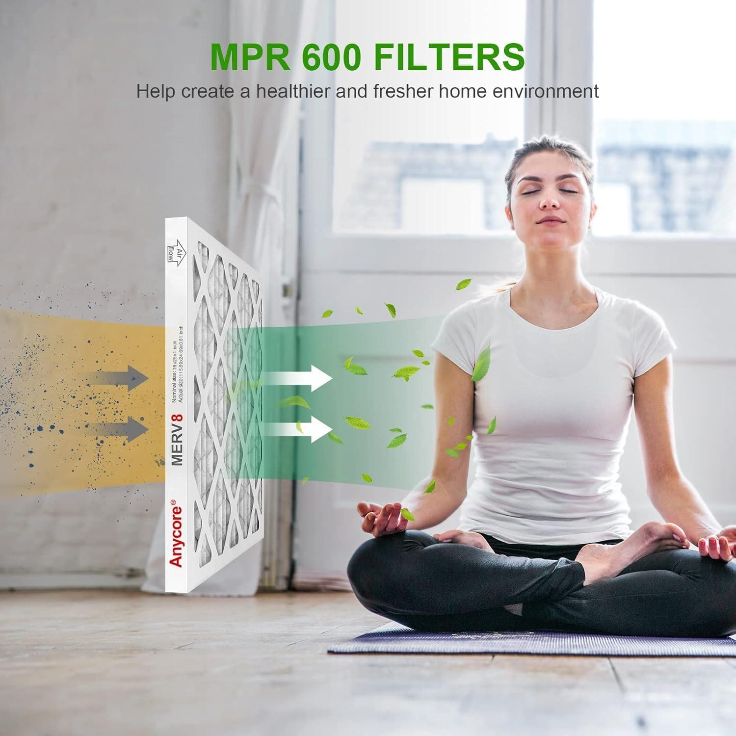 Filtro de Aire Anycore 10x20x1 MERV 8 Paquete de 4