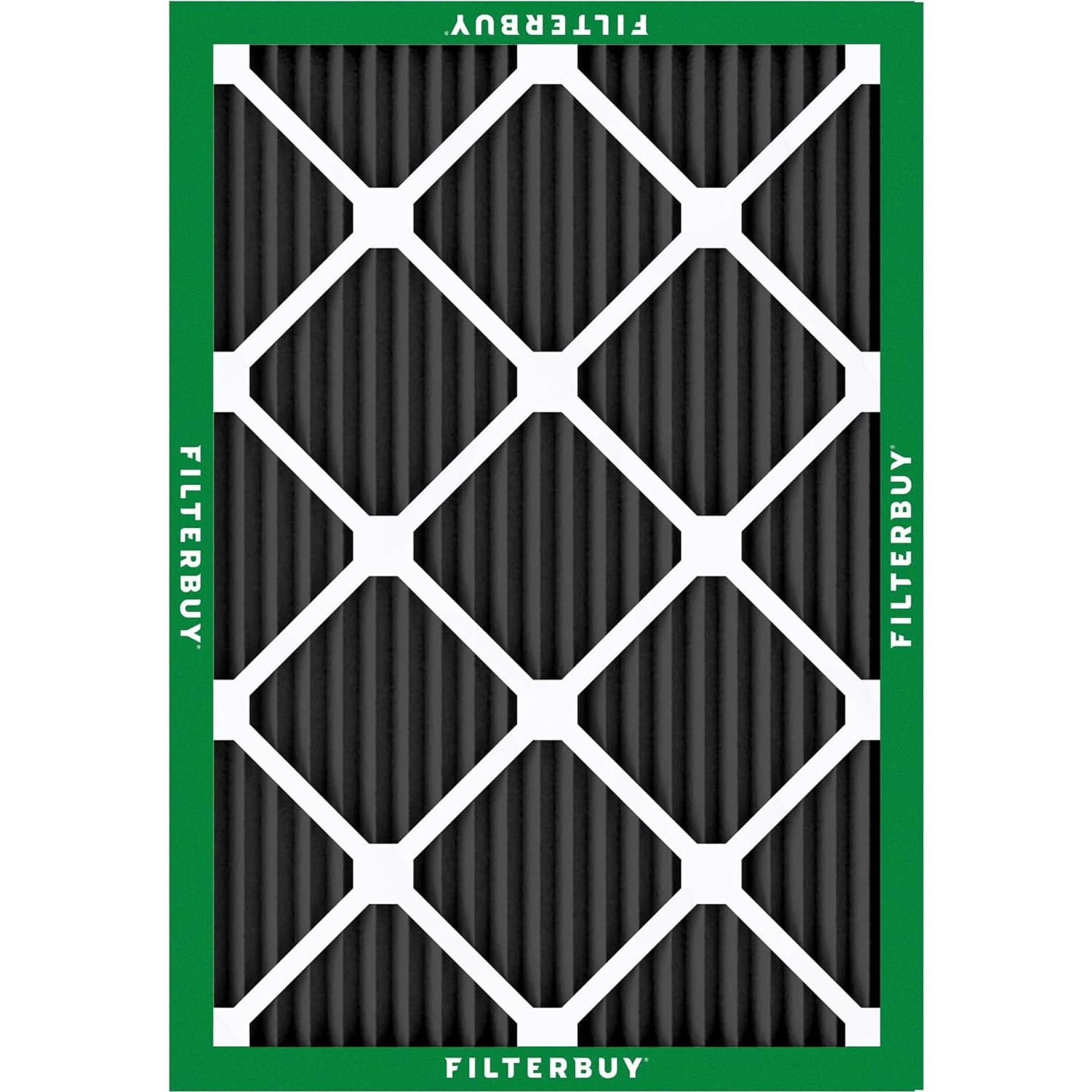 Filtro de Aire Filterbuy 20x25x1 MERV 8 Eliminador de Olores